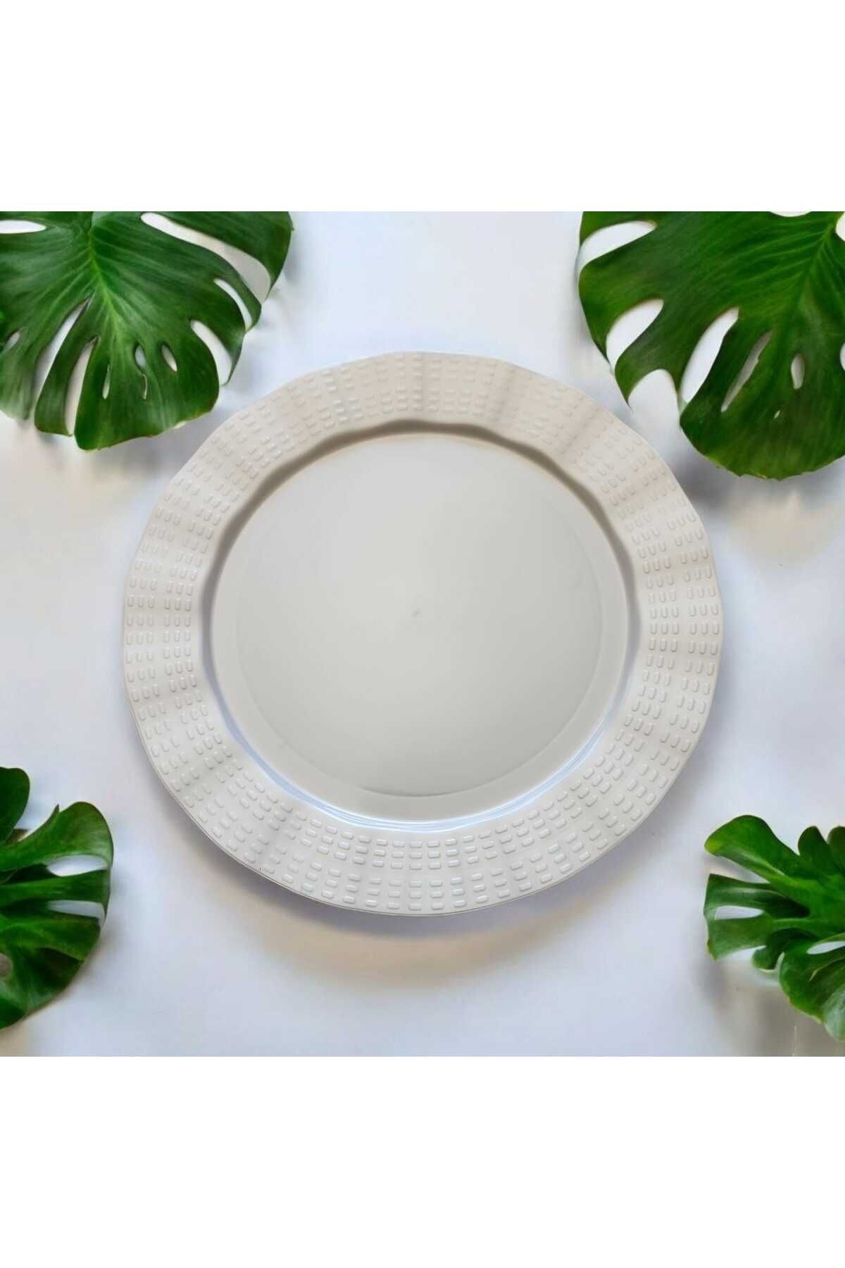Evinizin Yardımcısı Mika Tabak& Parti Tabak&parti Mika Tabak & BEYAZ 23 cm 6 adet