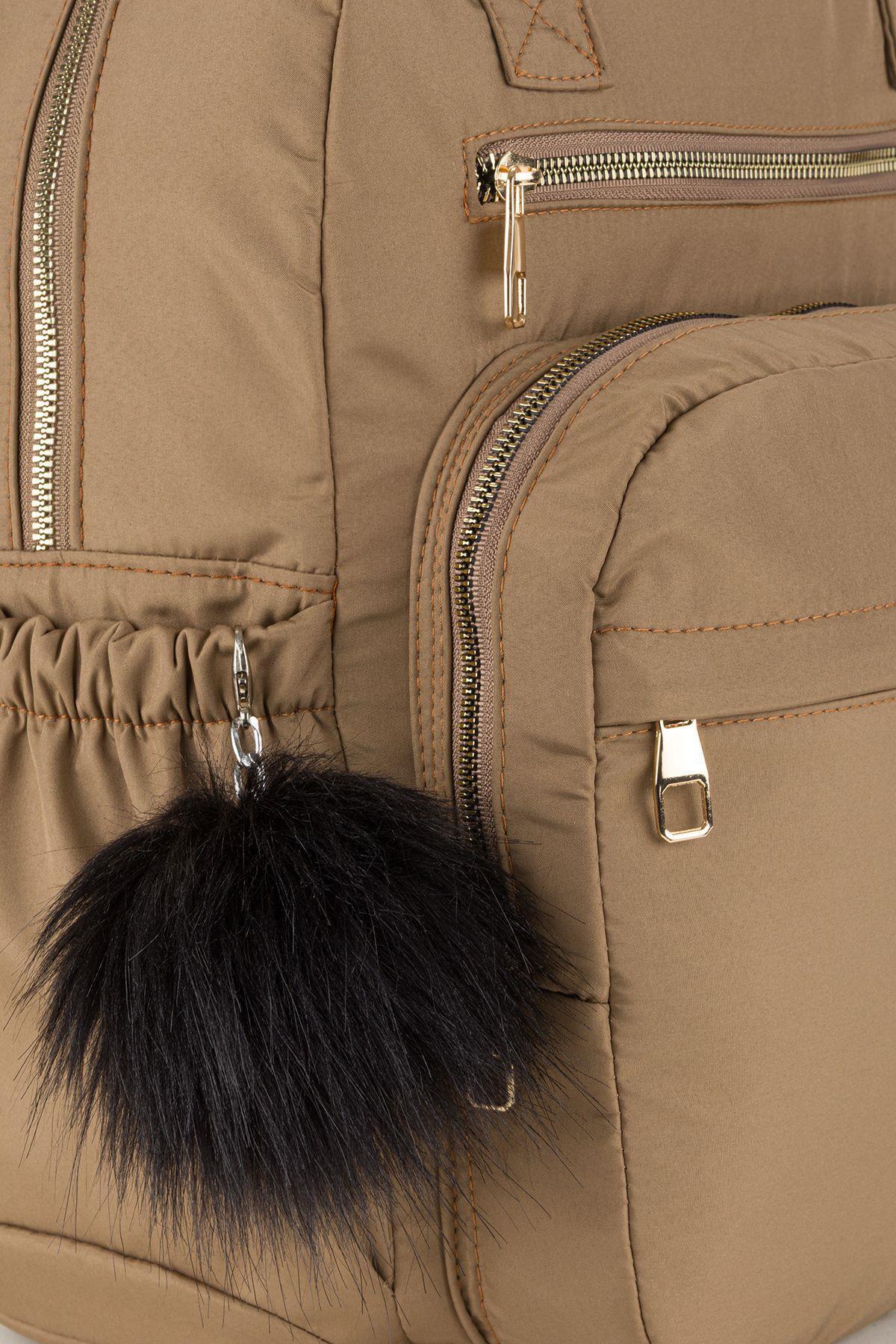 Papyon Baby Kids Bondit Kumaş Anne Bebek Bakım Sırt Çantası Biberon Termos Gözlü fotoğrafı 7 (önizleme)