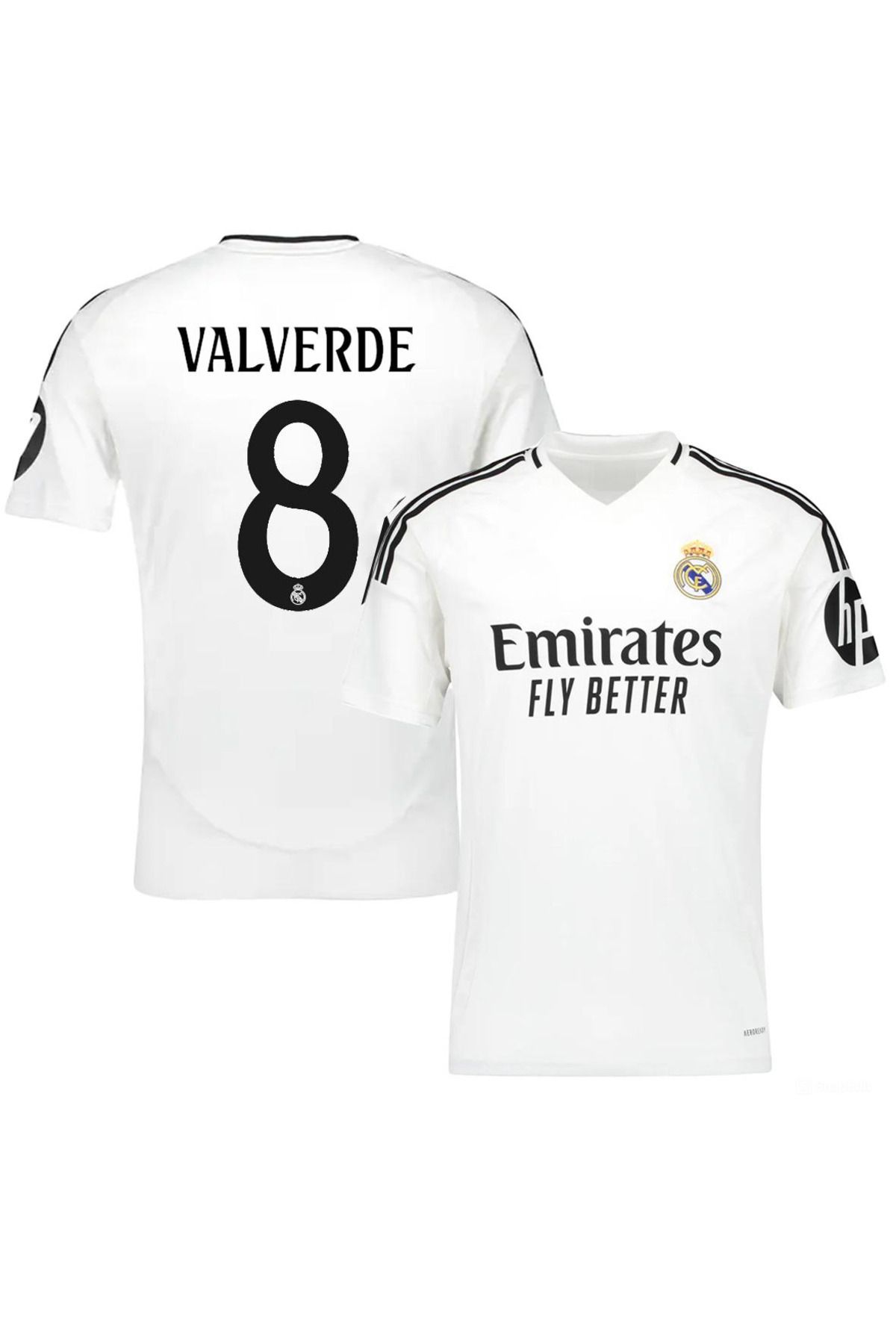 Alaturka Mix Real Madrid 2024/25 Sezonu #8 VALVERDE İç Saha Forması Beyaz