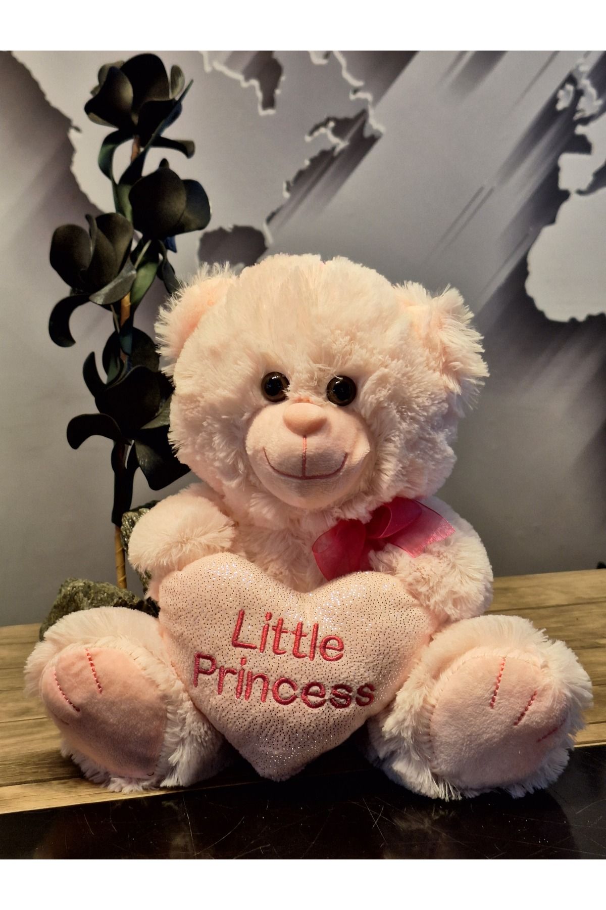 Halley Peluş Oyuncak LİTTLE PRİNCESS PEMBE PELUŞ AYICIK 30 CM