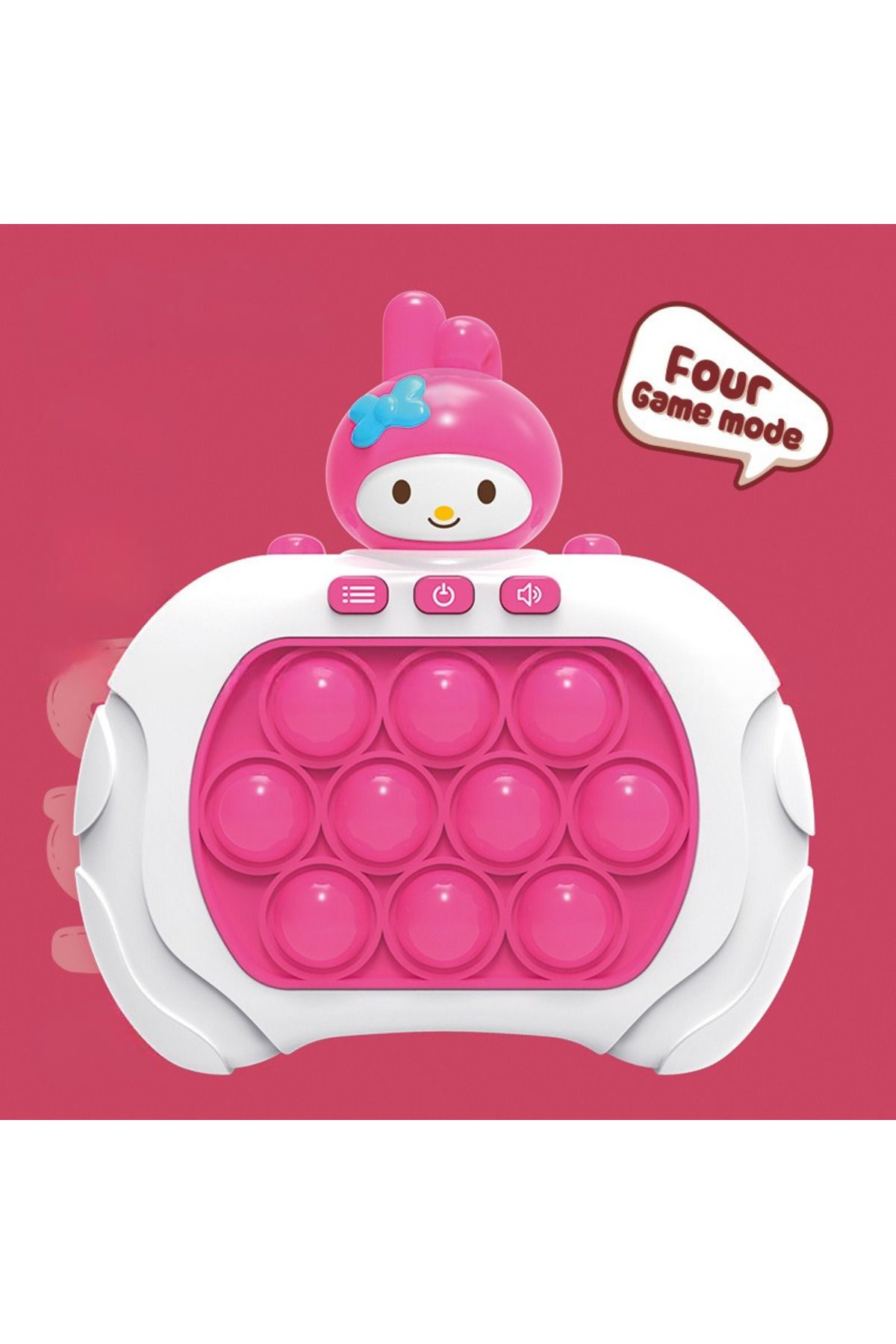 Besify Sanrio Kuromi My Melody Figürlü Işıklı Müzikli Popit Eğitici Oyuncak Fast Push Elektronik Popit