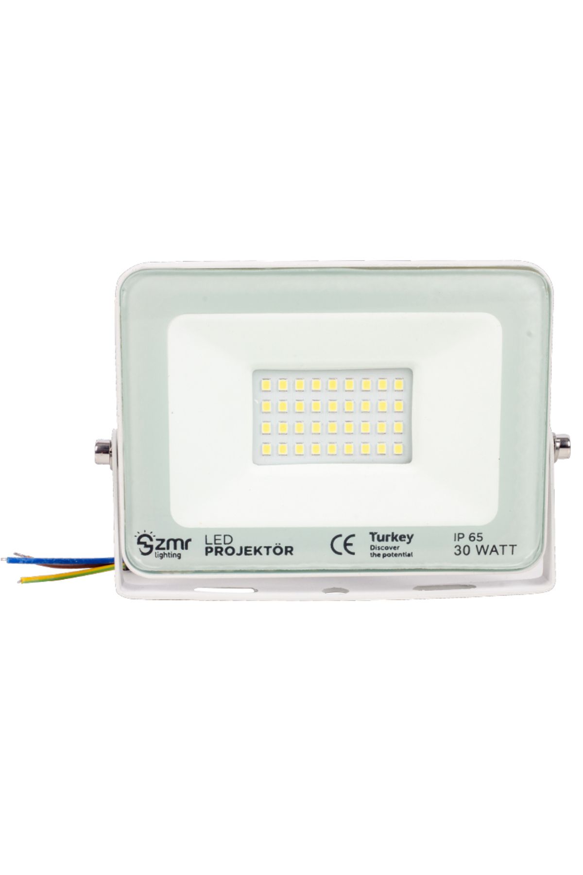 Vemora 30 WATT - 220 VOLT 6500K IP65 150* IŞIK AÇISI BEYAZ SLİM KASA LED PROJEKTÖR (5166)