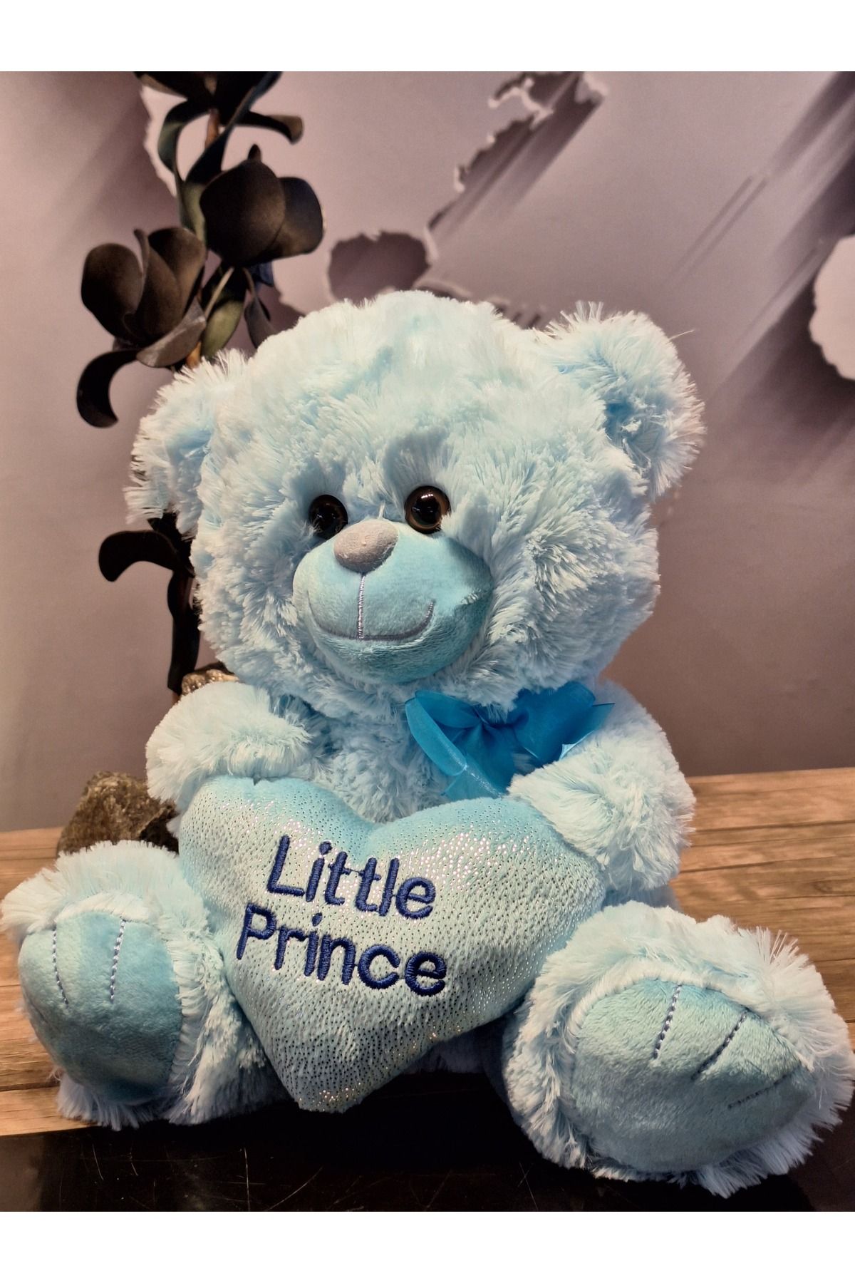 Halley Peluş Oyuncak LİTTLE PRİNCESS MAVİ PELUŞ AYICIK 30 CM