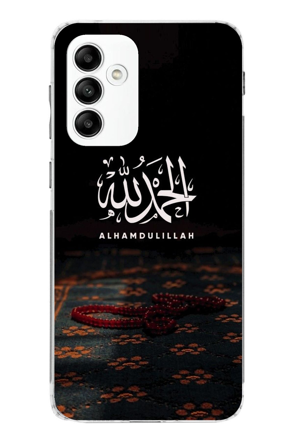 TechTree Samsung Galaxy A05S Uyumlu Elhamdülillah Tesbih Şeffaf Silikon Kılıf