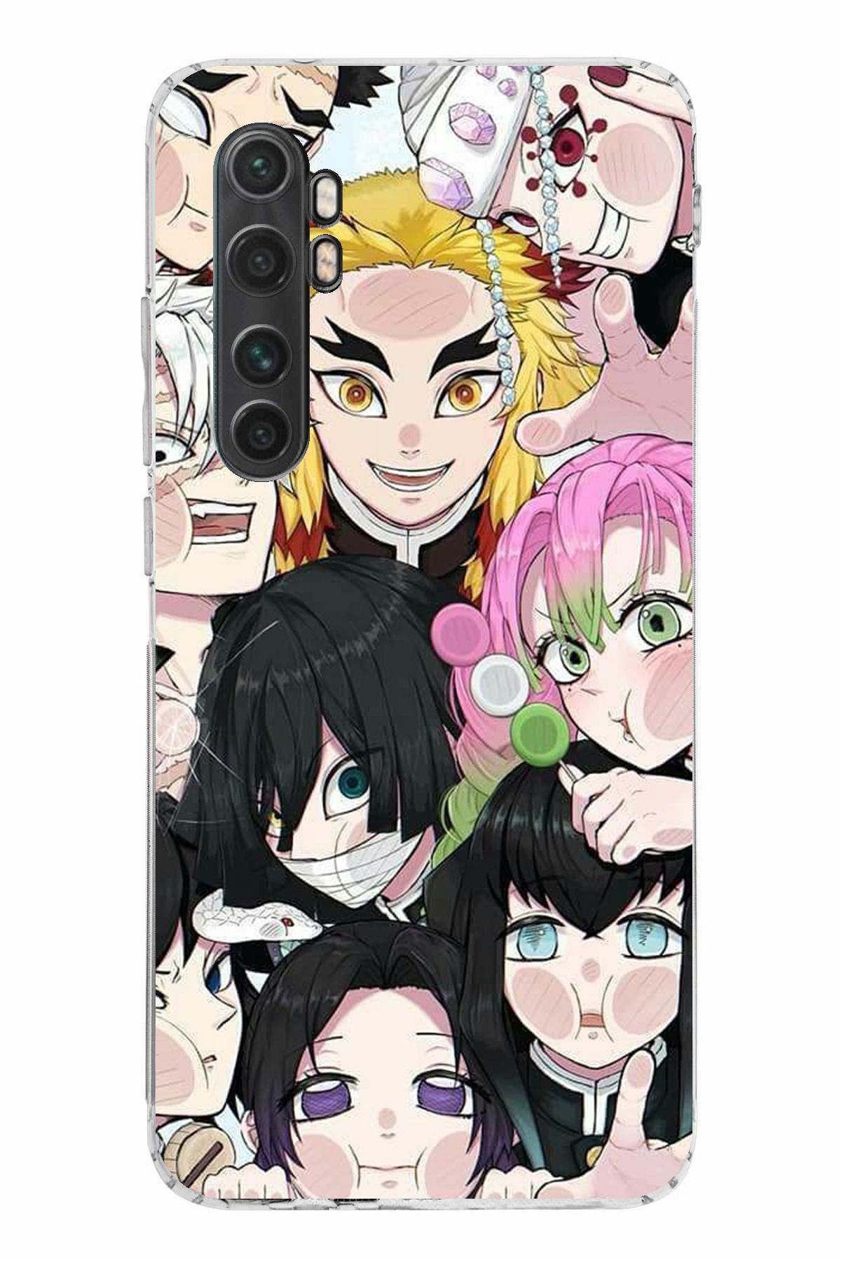 TechTree Mi Note 10 Lite Uyumlu Demon Slayer Manga Şeffaf Silikon Kılıf