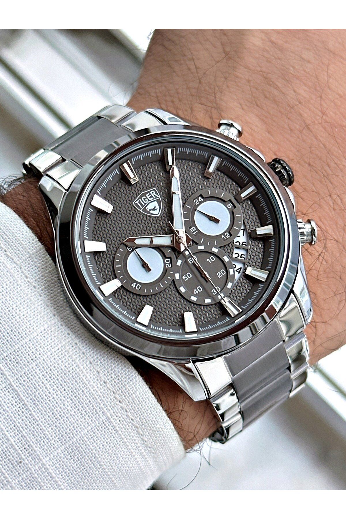 Tiger TI-618B TIGER ÇELİK ERKEK SAATİ