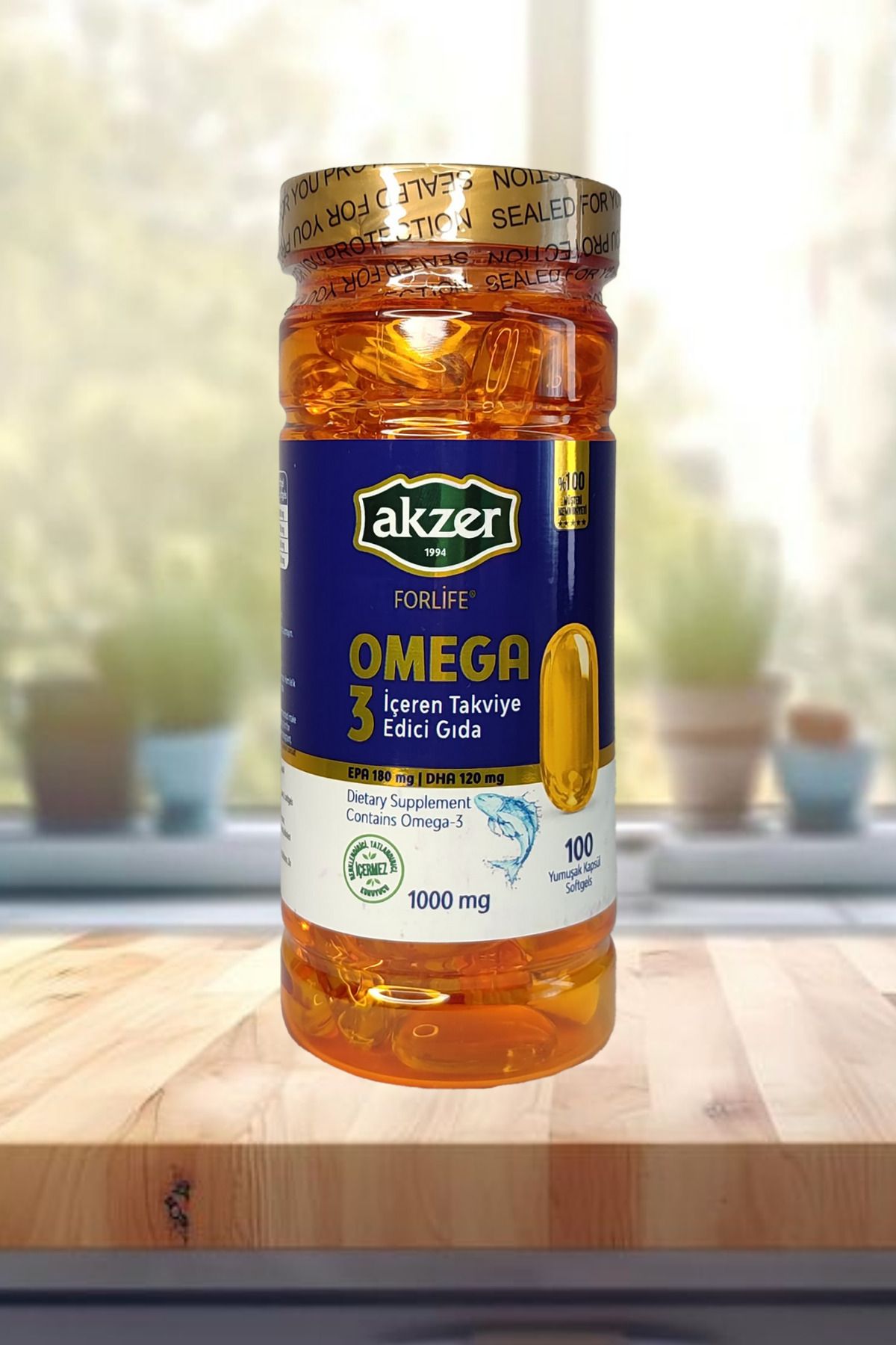 Akzer Forlife Omega-3 Balık Yağı 1000mg 100 Softjel