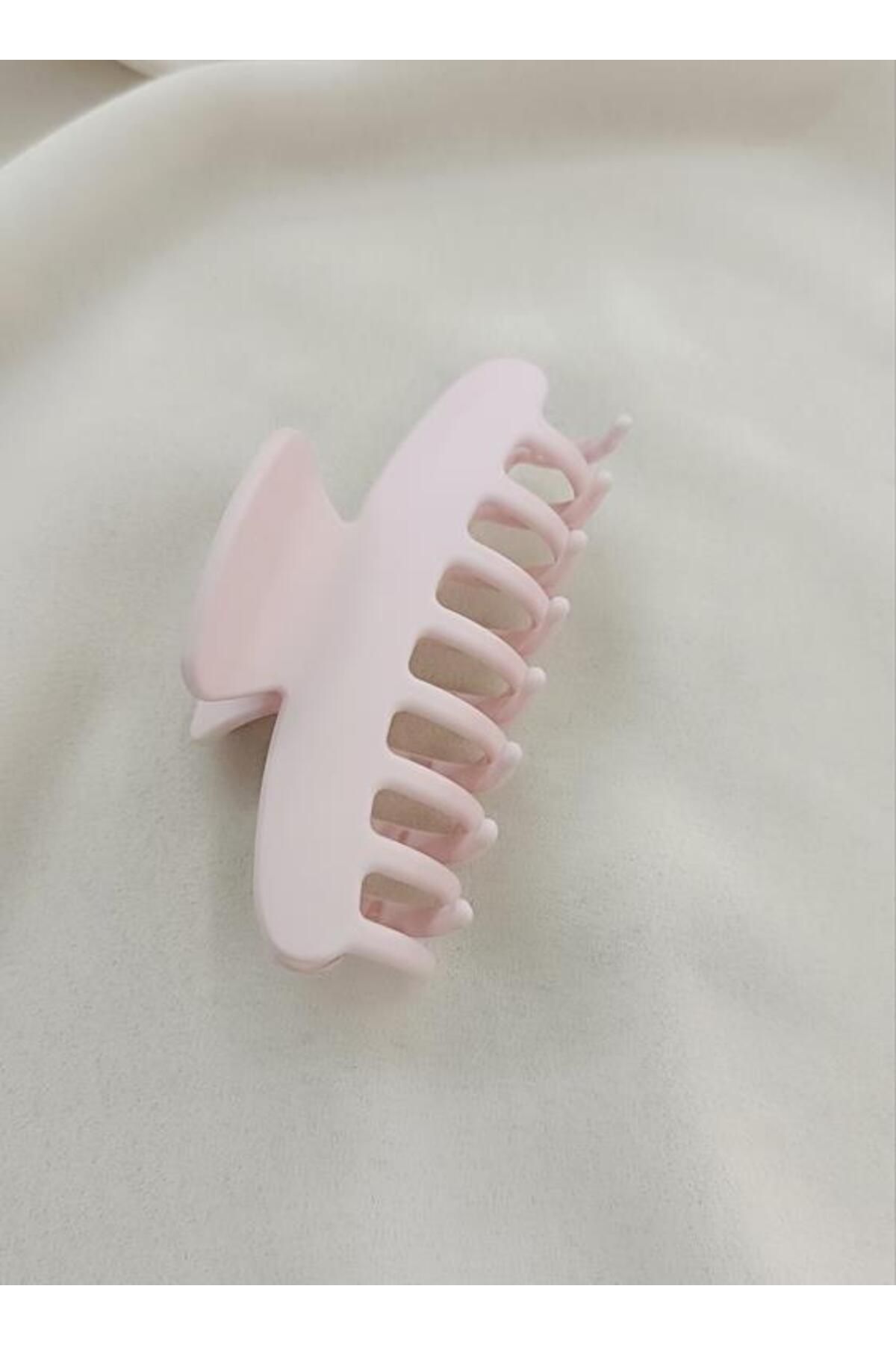 Hd Marketim Toka Saç Aksesuarı 9 cm İthal Ürün Mandal Saç Tokası Renk Açık Pembe