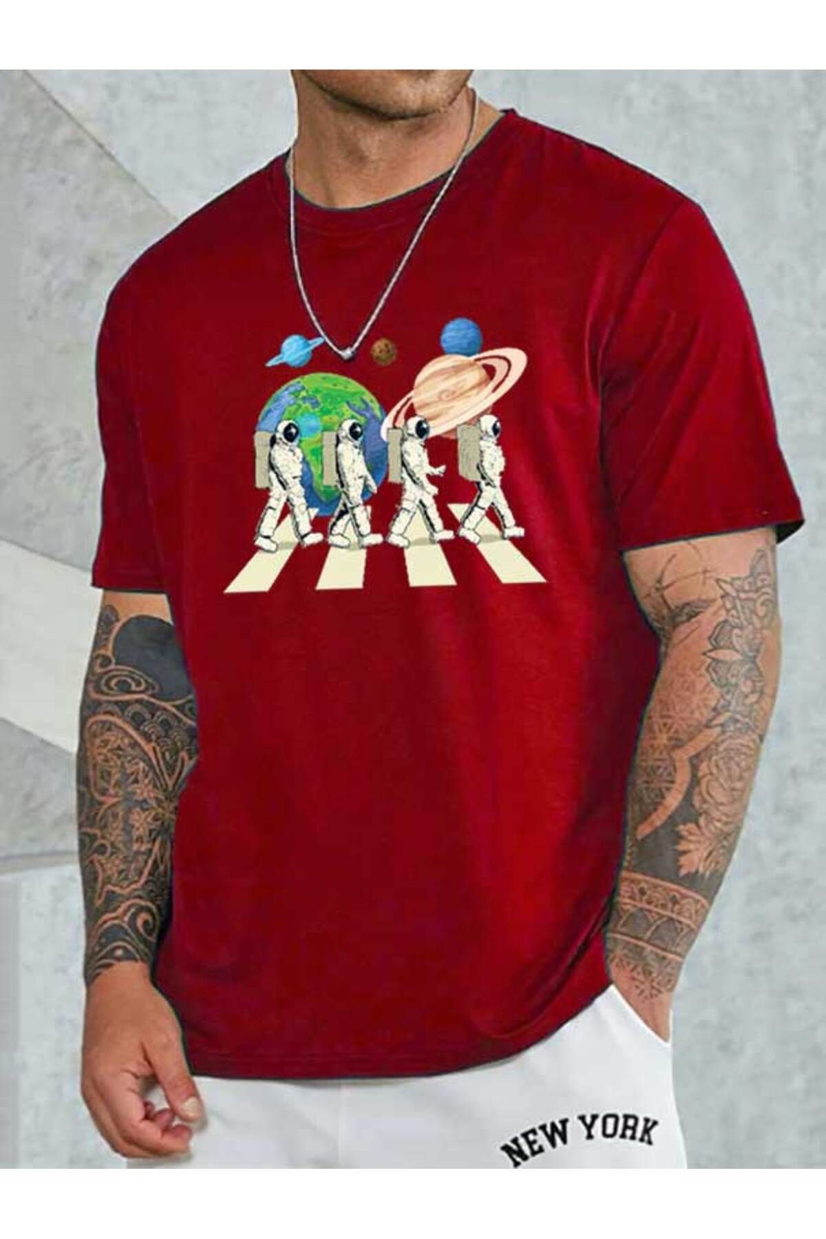 Tarzsokak Astronot Baskılı Kadın