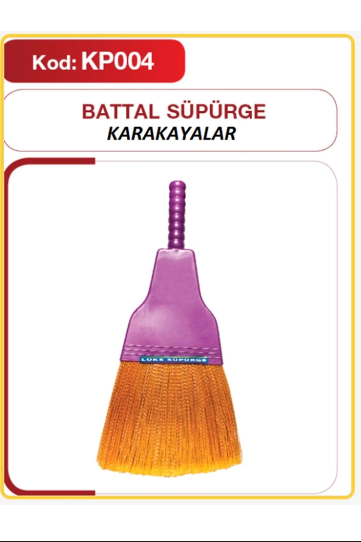 PRATİKOBA Karakayalar Plastik Süpürge (Battal) Royaleks-KP-004