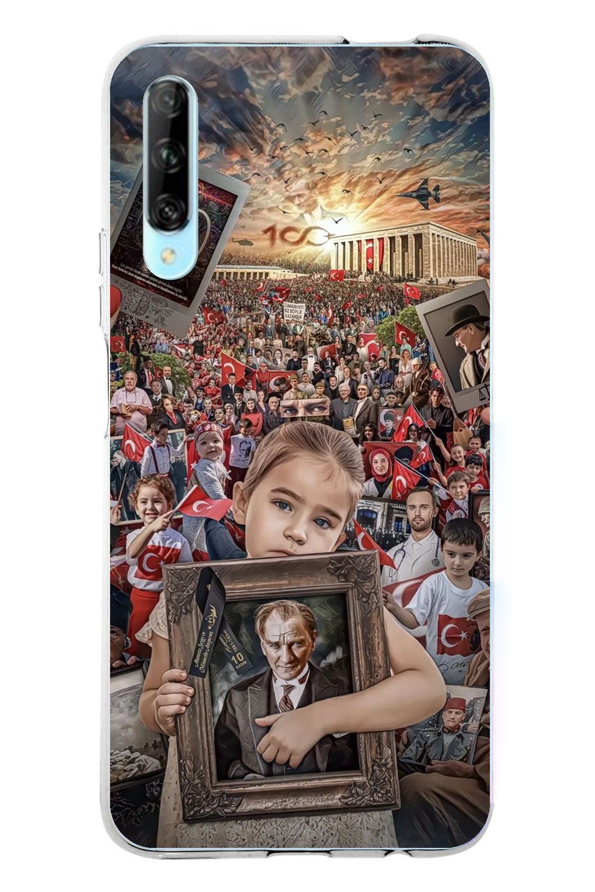 TechTree P Smart PRO Uyumlu Anıtkabir Atatürk Portre Şeffaf Silikon Kılıf