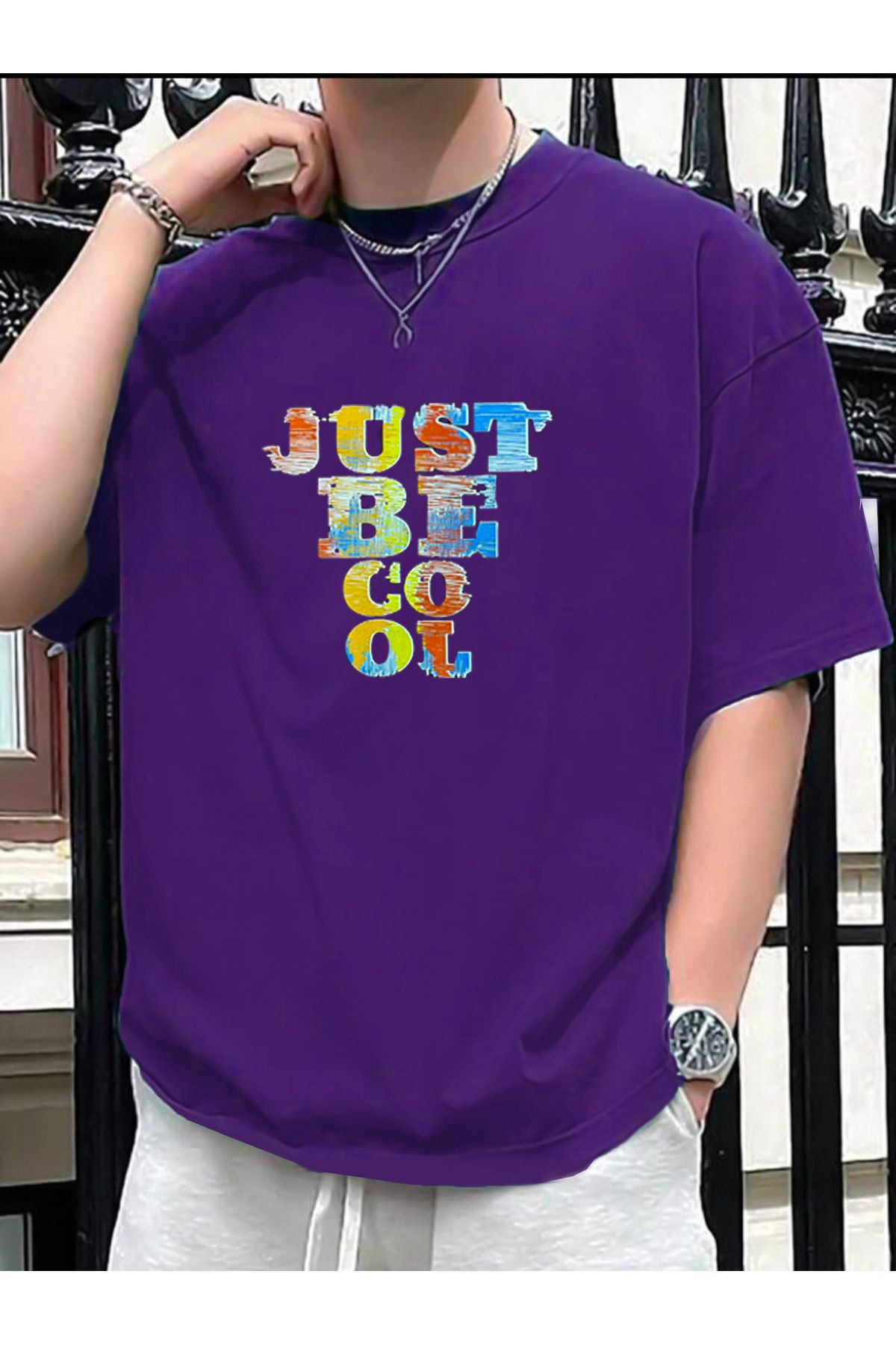Tarzsokak Unisex Just Be Cool Baskılı