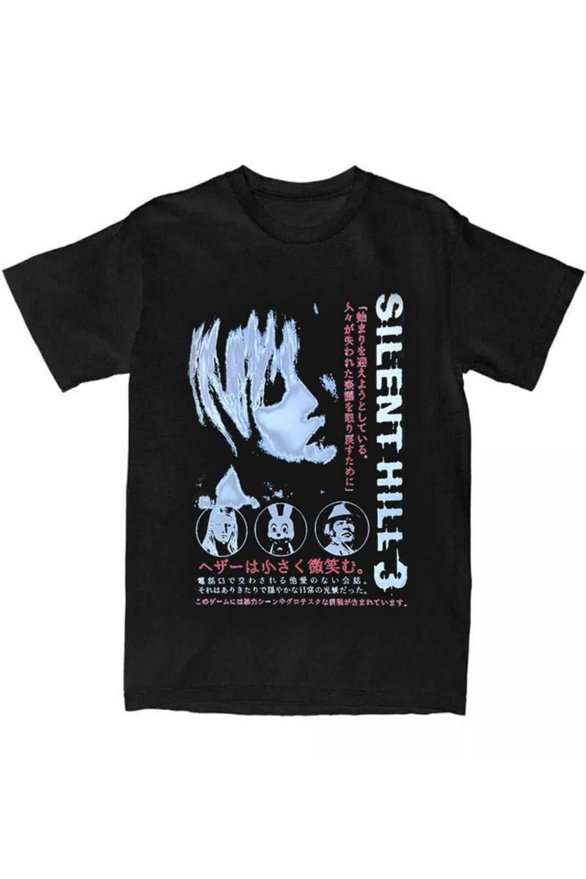 BALİNA Siyah Silent Hill 3 Heather Mason Unisex T-shirt THE SOLO