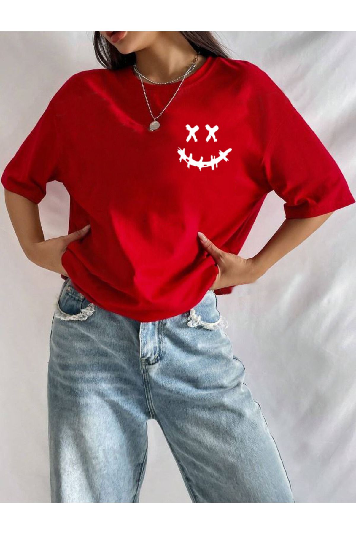 Tarzsokak Gülen Yüz Baskı Unisex