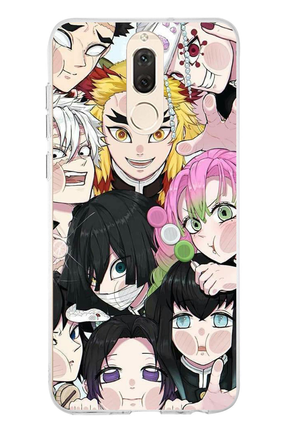 TechTree Huawei Mate 10 Lite Uyumlu Demon Slayer Manga Şeffaf Silikon Kılıf