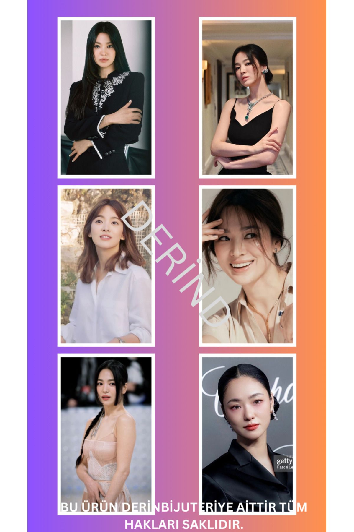 DERİND Song hye kyo Vincenzo Drama anime kore 8 adet sticker
