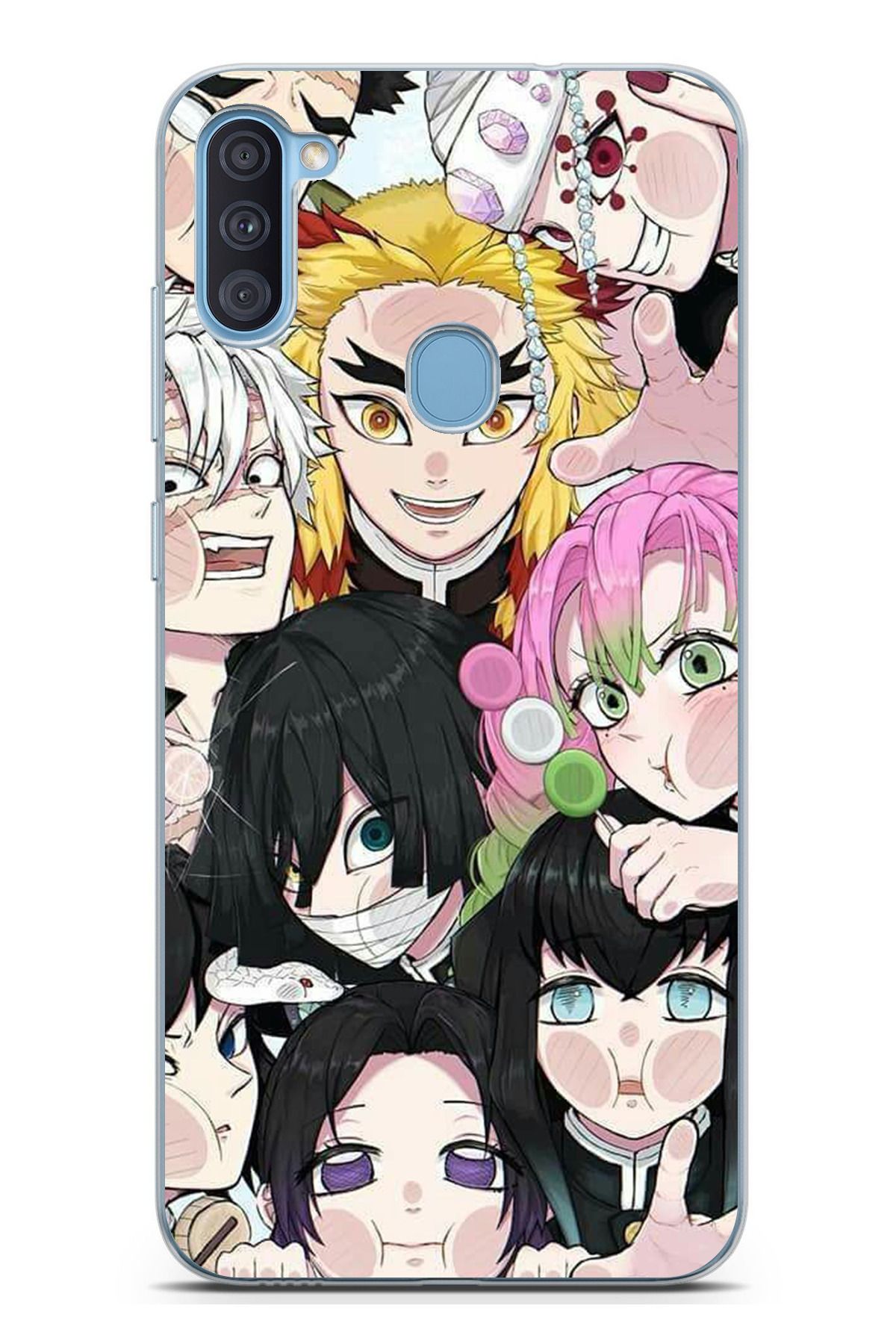 TechTree Samsung Galaxy A11 - M11 Uyumlu Demon Slayer Manga Şeffaf Silikon Kılıf