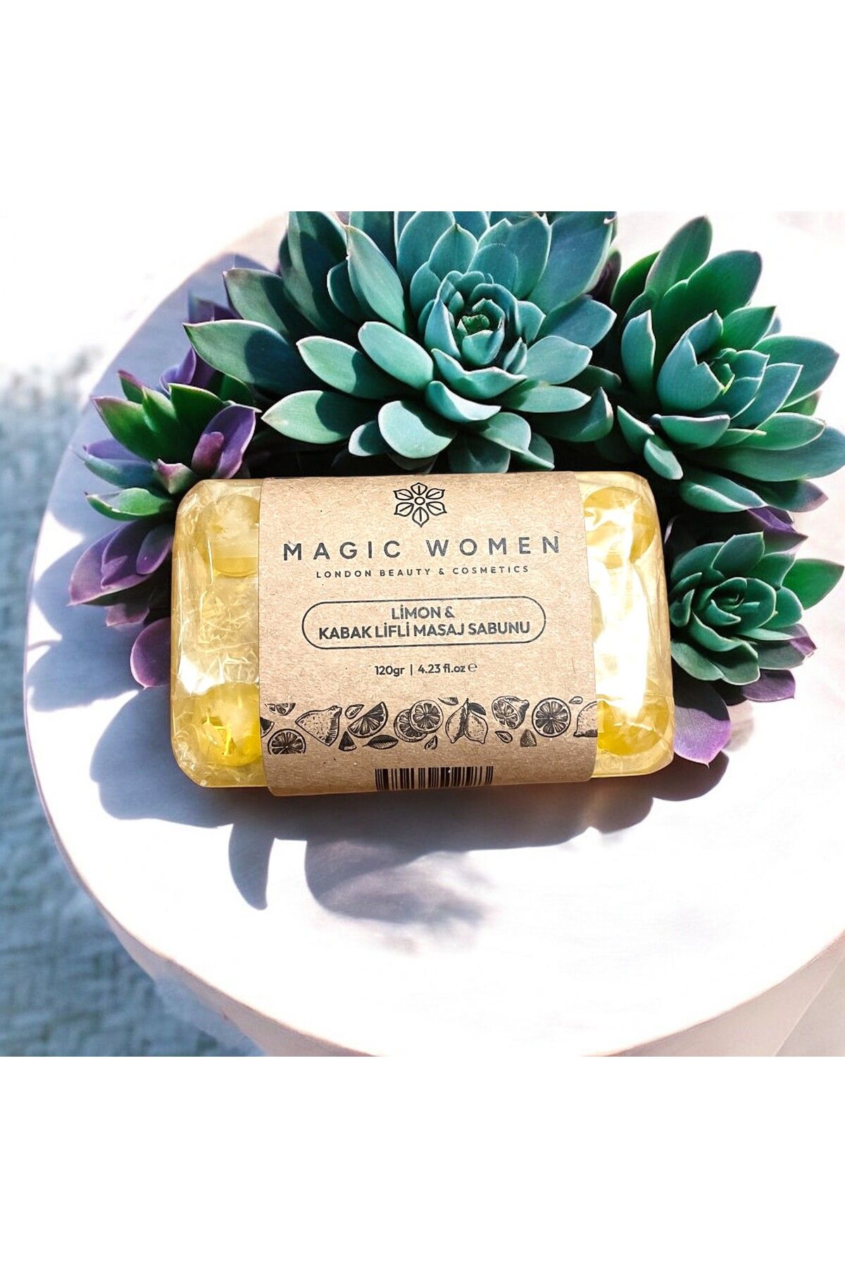 MAGİC WOMEN MAGIC WOMEN- Doğal Kabak Lifli Sabun Limon
