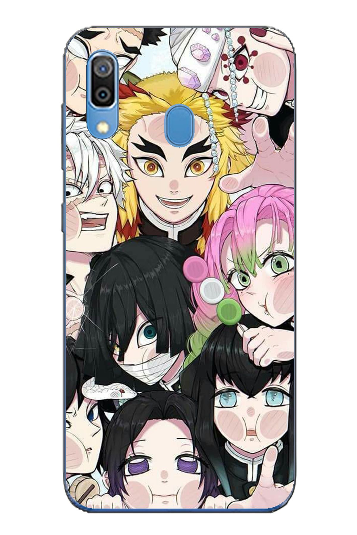 TechTree Samsung Galaxy A20 / A30 Uyumlu Demon Slayer Manga Şeffaf Silikon Kılıf