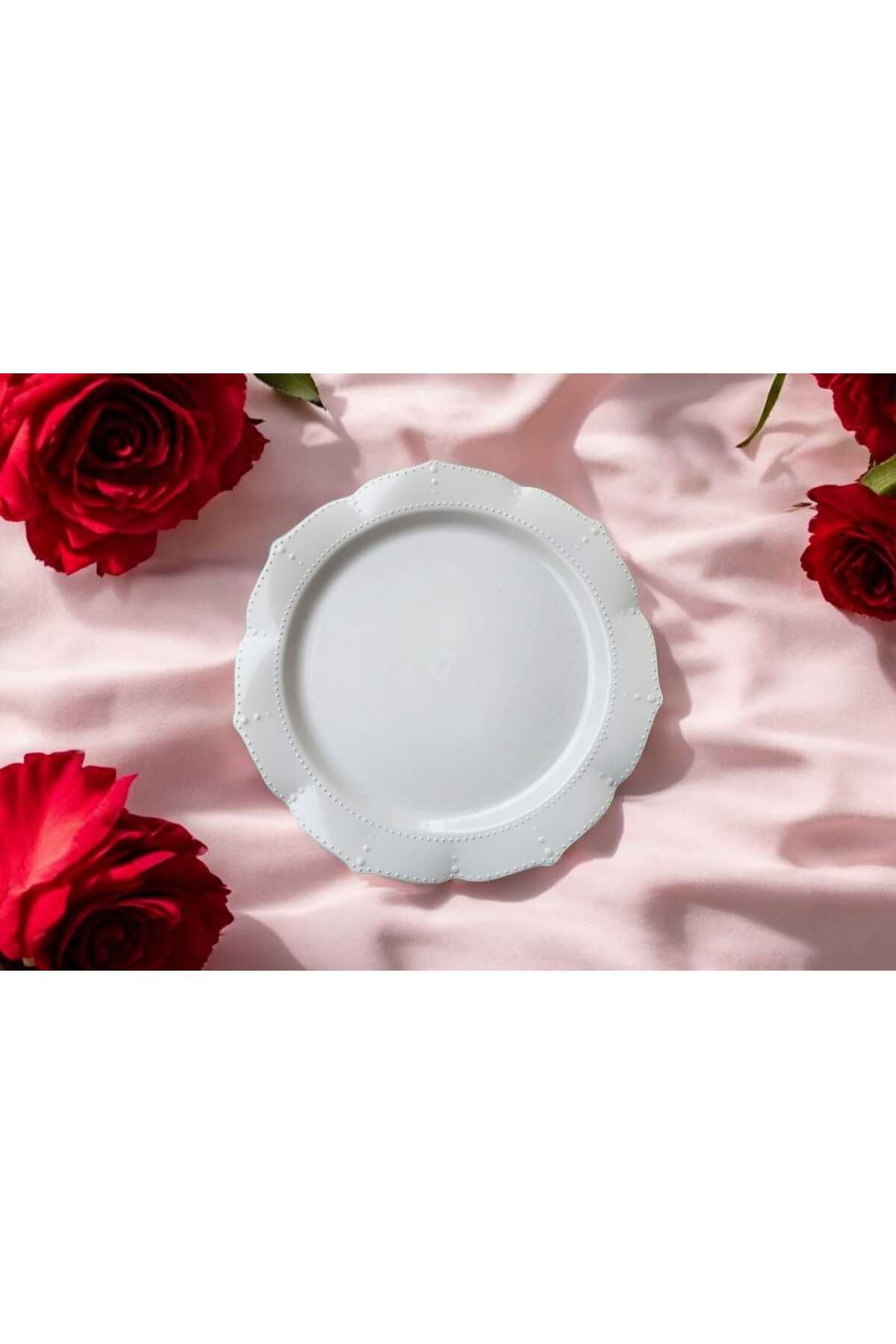 Evinizin Yardımcısı Mika Tabak& Parti Tabak&parti Mika Tabak & BEYAZ 23 cm 6 adet
