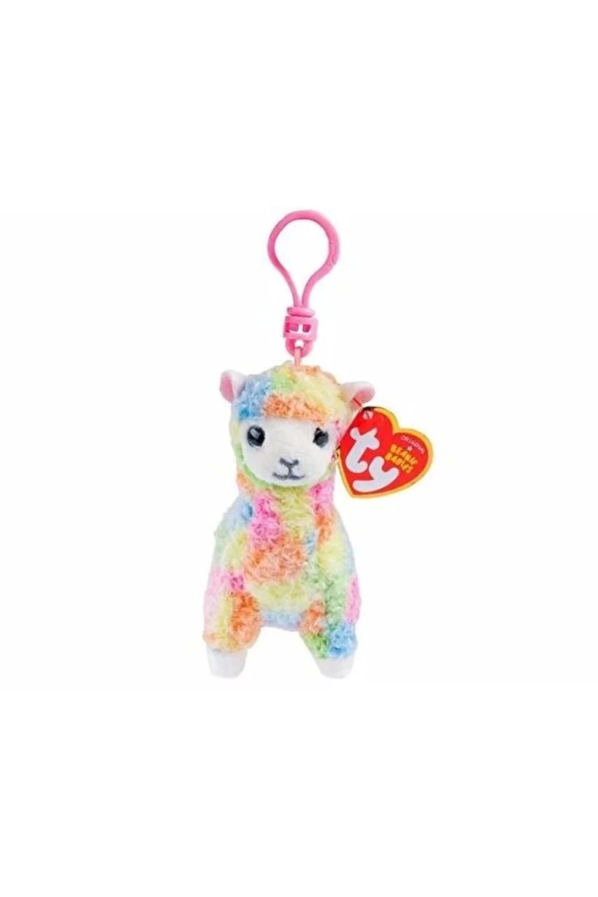Angoravi Ty Beanie Boos Peluş Renkli Lama Anahtarlık Lola