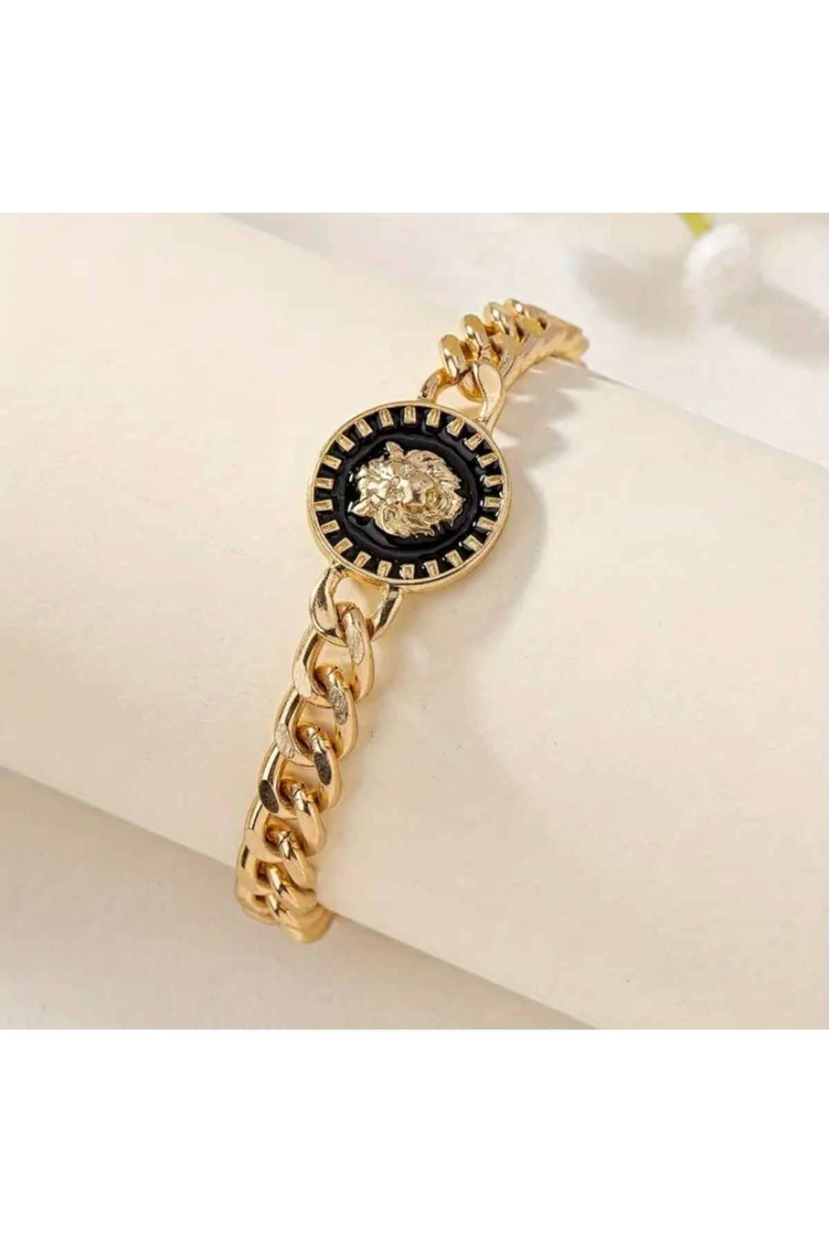 Accessories Vanilla Avenue Aslan Başlı Cazibeli Zincir Günlük Kullanım Kadın Bileklik