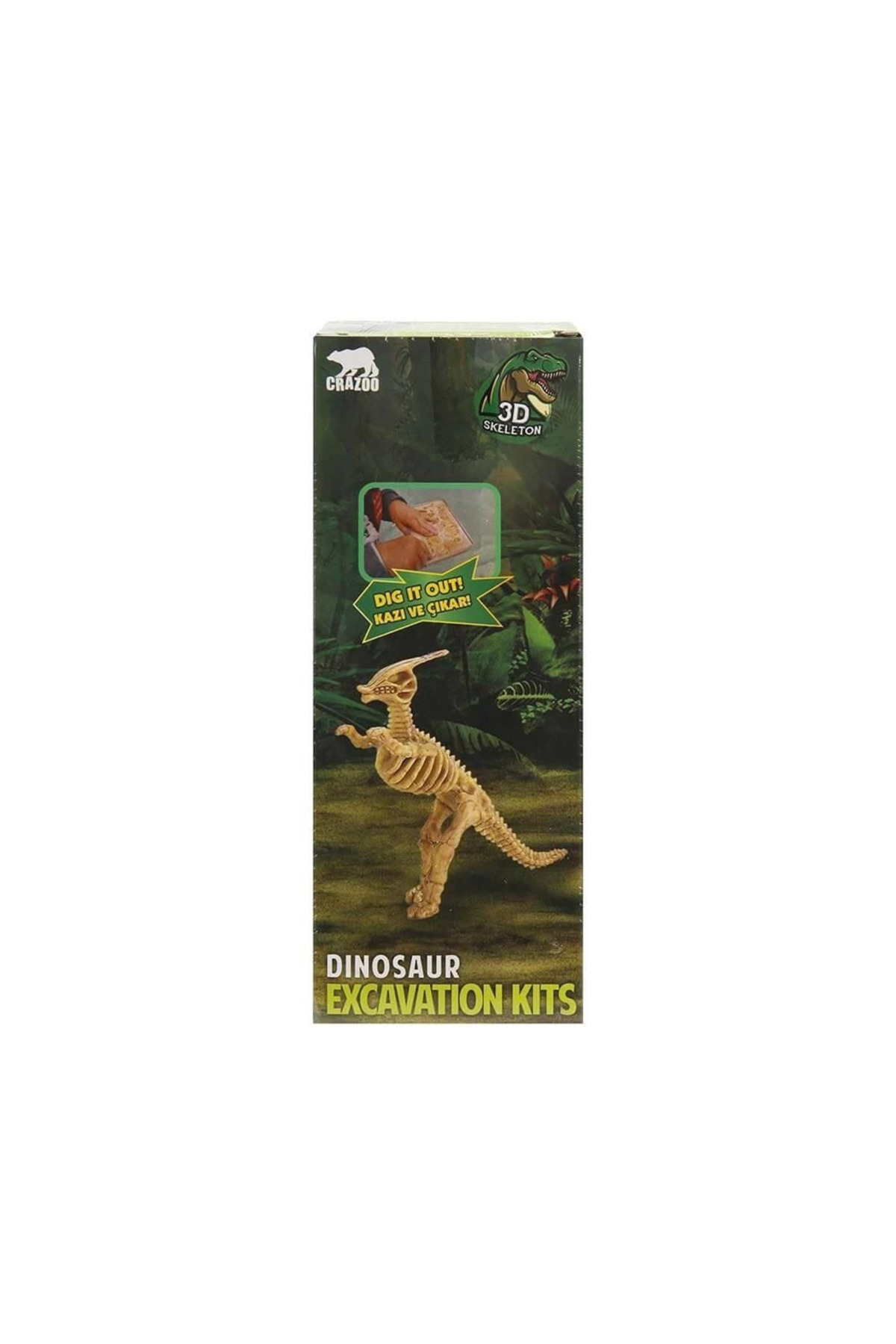 مجموعه حفاری سهبعدی کرازو به همراه فیگور دایناسور – تکتکه، موجود در انبار و آماده ارسال