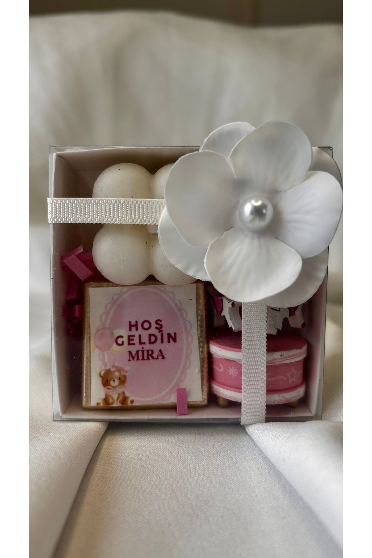 zuhal başoğlu özkaya 🎀 Hoş Geldin Bebek Hediye Kutusu – El Yapımı Özel Tasarım (Kız Bebek) 🎀