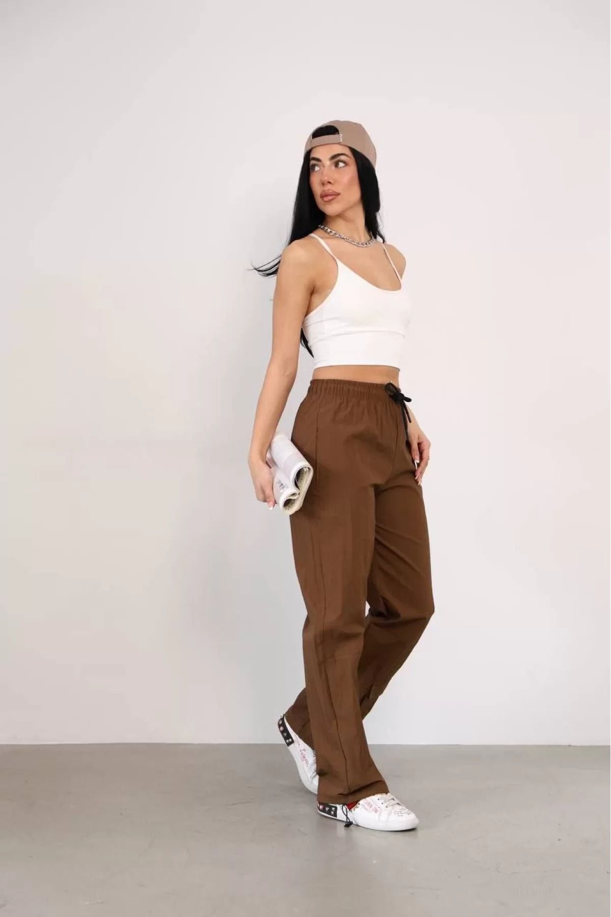 BBbutik Paraşüt Kumaş Kargo Ceplı Baggy Pantolon Eşofman