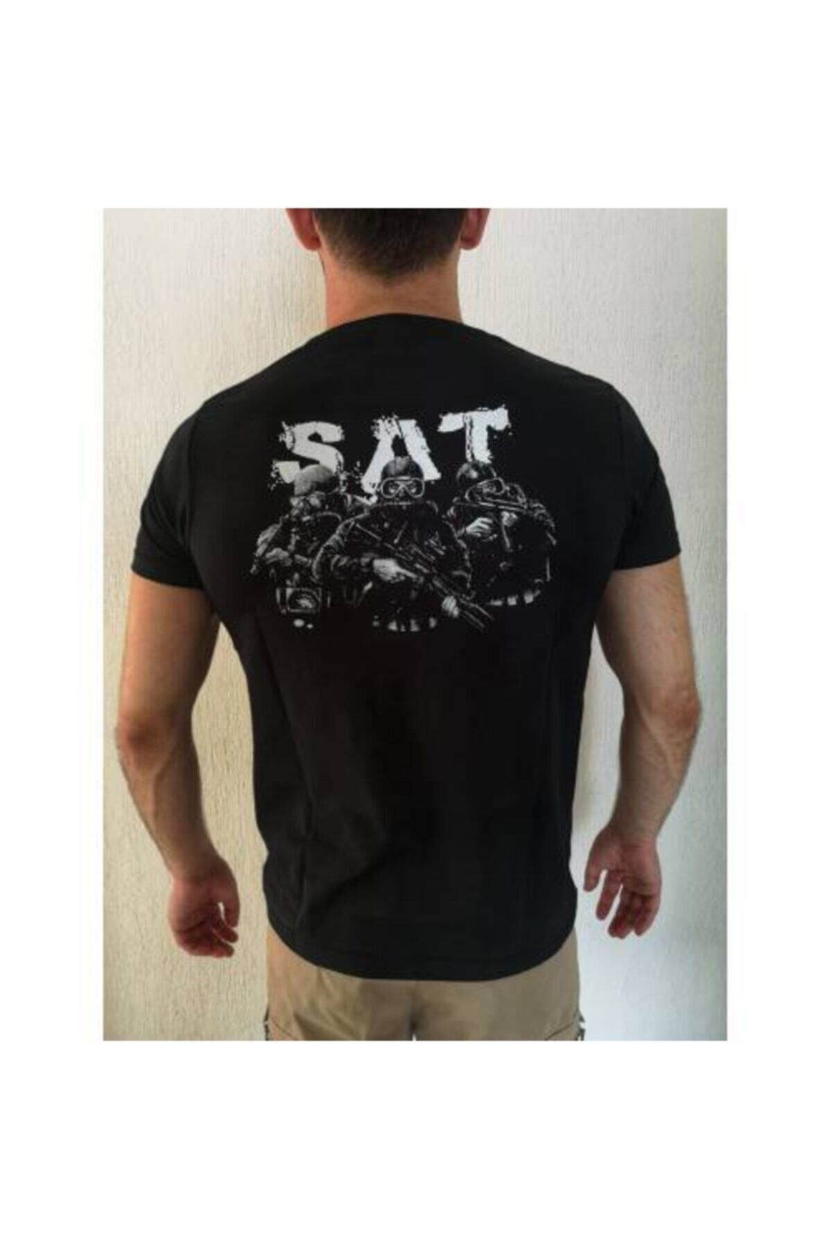 5.11 Tactical Erkek Siyah Sat Baskılı T-shirt
