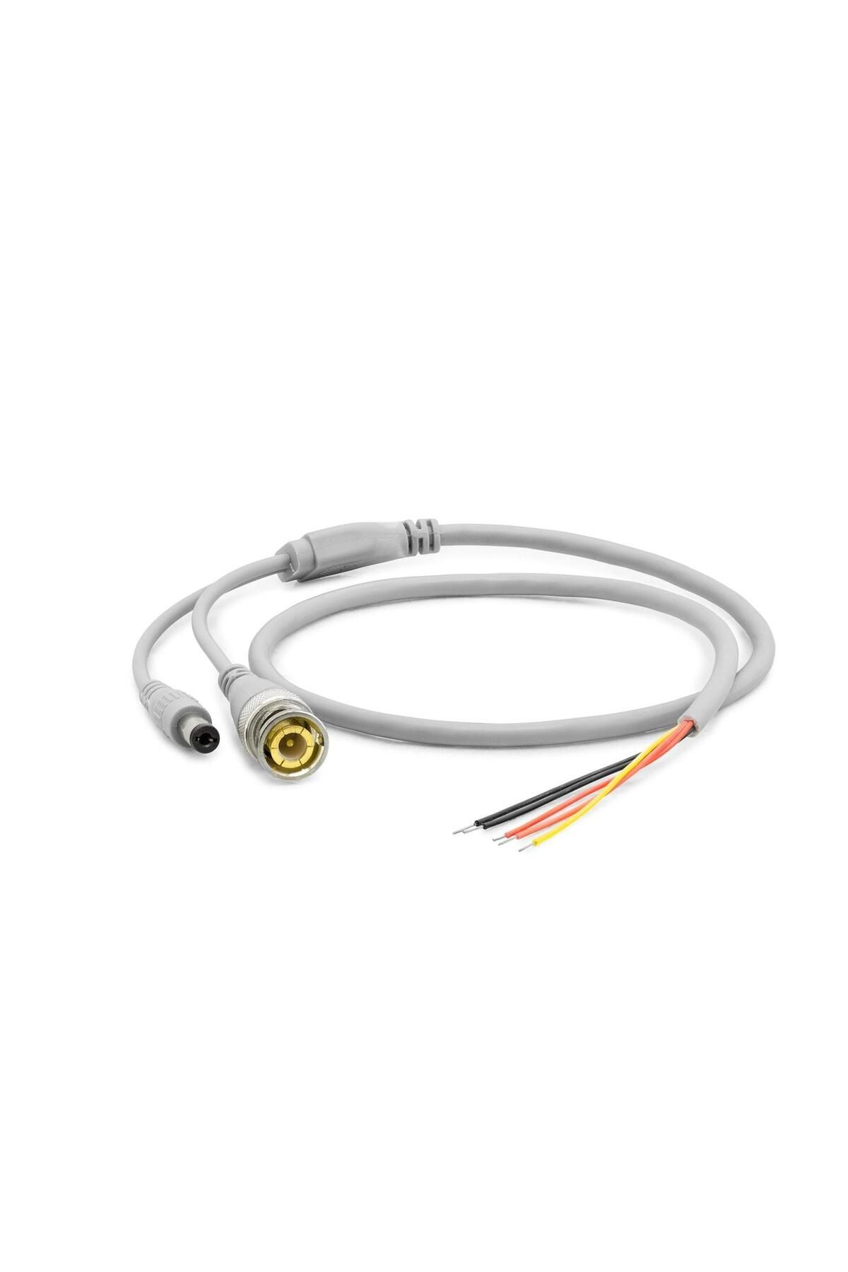 Easy Tedarik Power Jak Kablo Dc + Bnc 60Cm Beyaz HDX5530