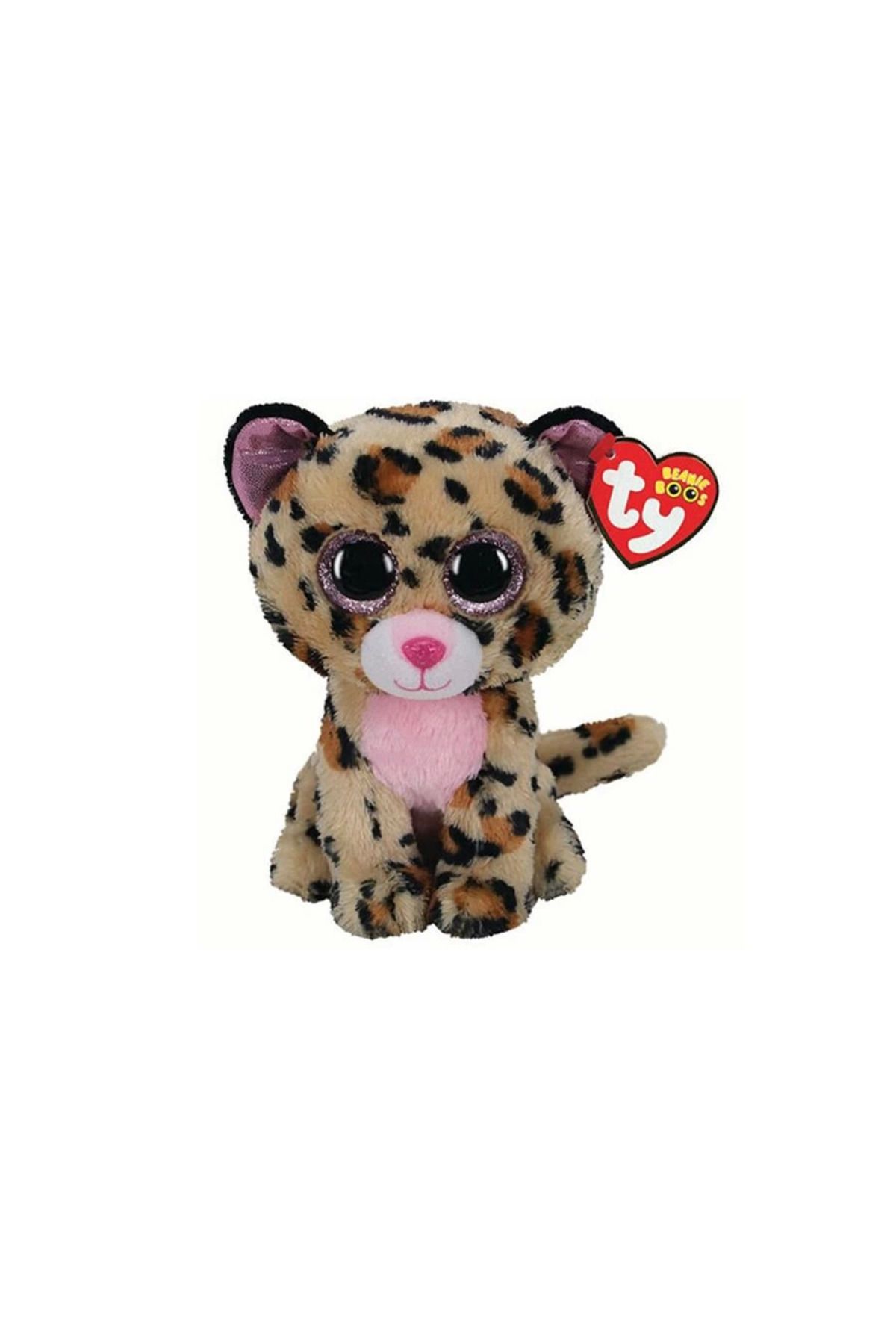 Angoravi TY Beanie Boos Kahverengi Benekli Peluş Leopar Livvie 15 cm