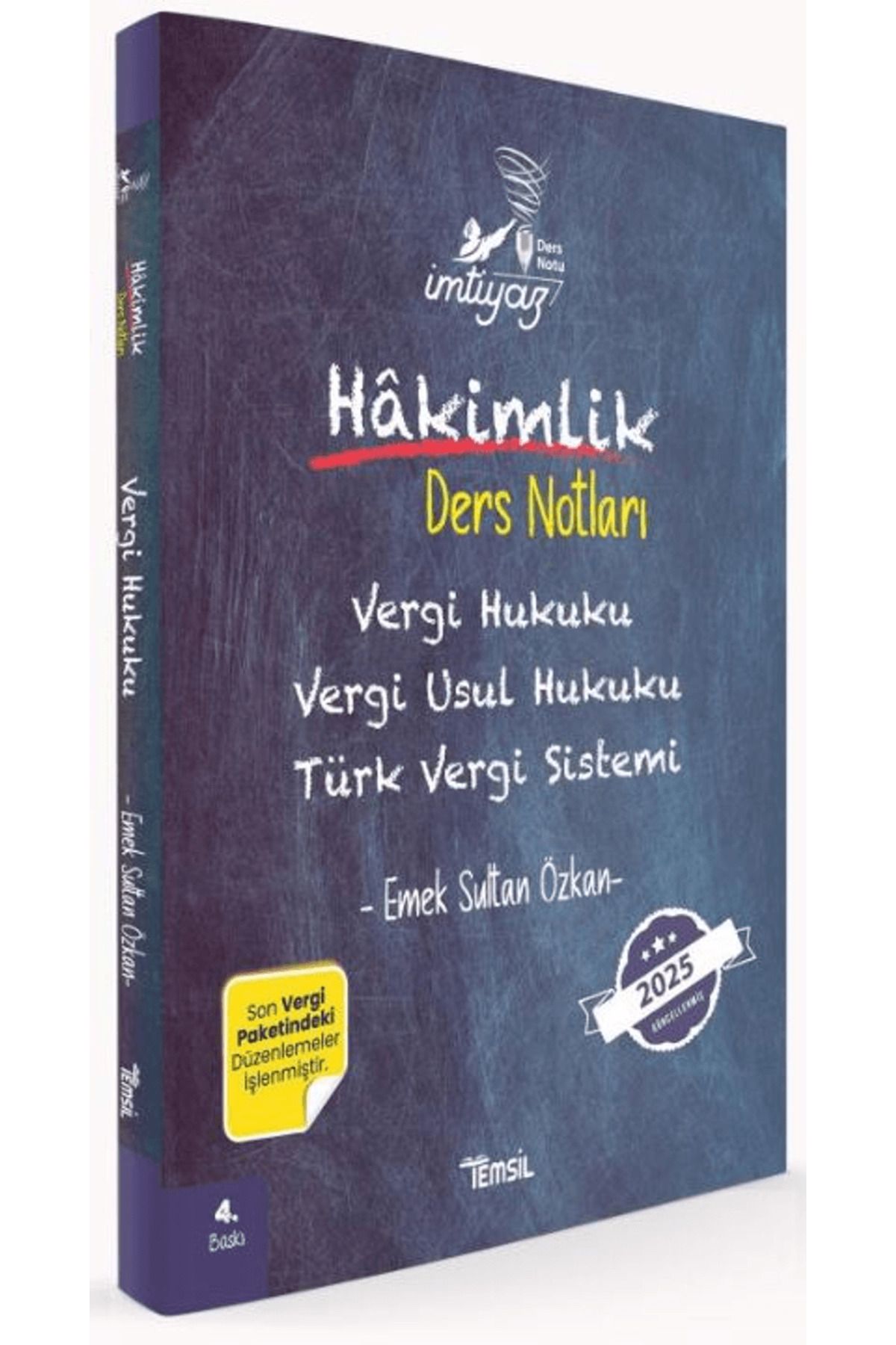 Temsil Kitap İmtiyaz Vergi Hukuku Vergi Usul Hukuku Türk Vergi Sistemi Hakimlik Ders Notları / 9786256623873
