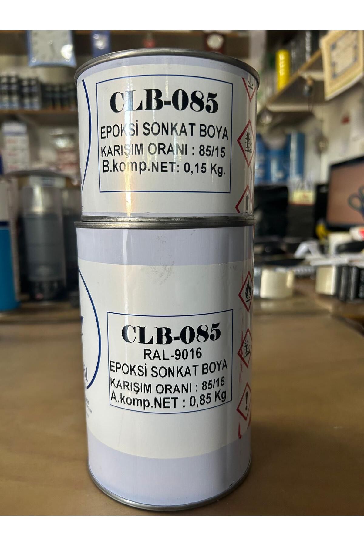Spreycim ÇELEBİ MARİN EPOKSİ SON KAT BOYA RAL9016 BEYAZ 1 KG