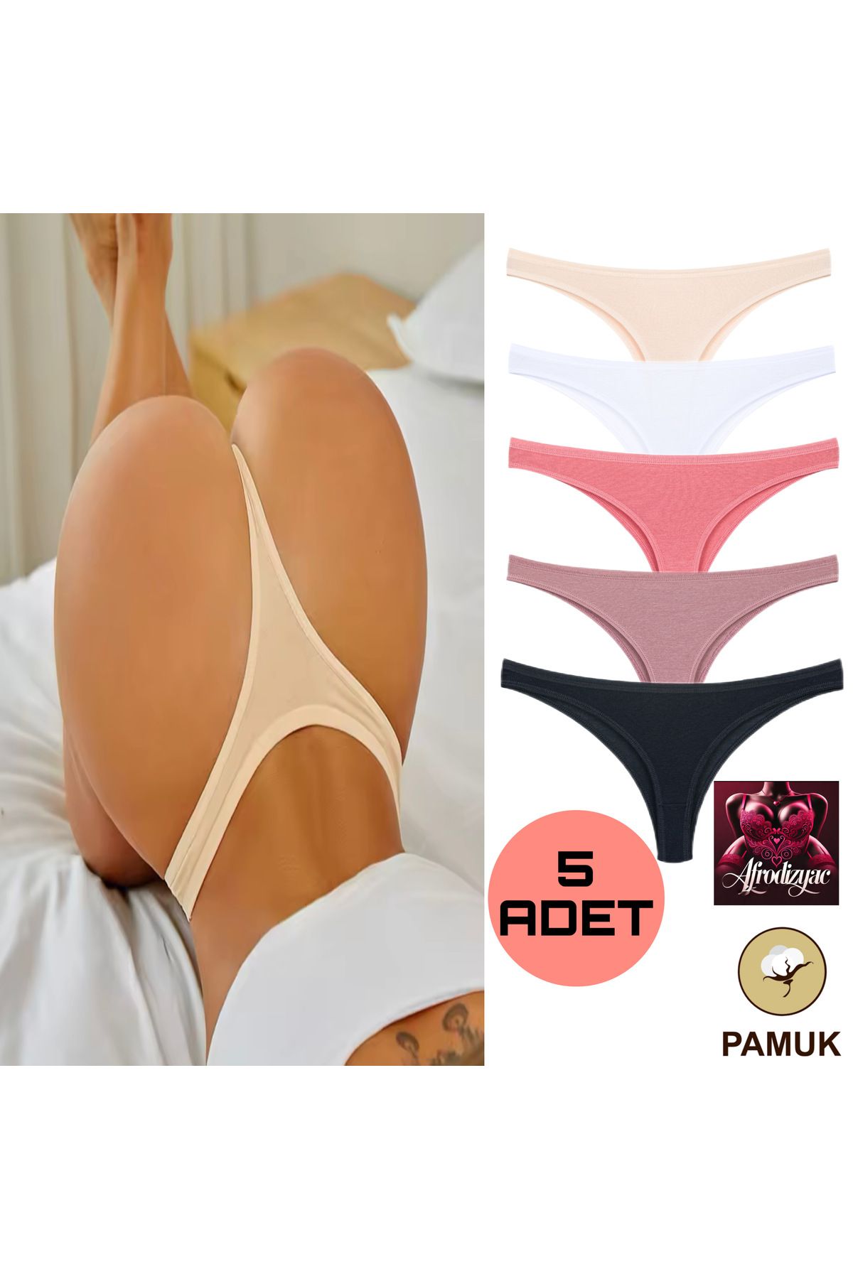 5'li Pamuk String(EXTRA ESNEK VE EXTRA YUMUŞAK)