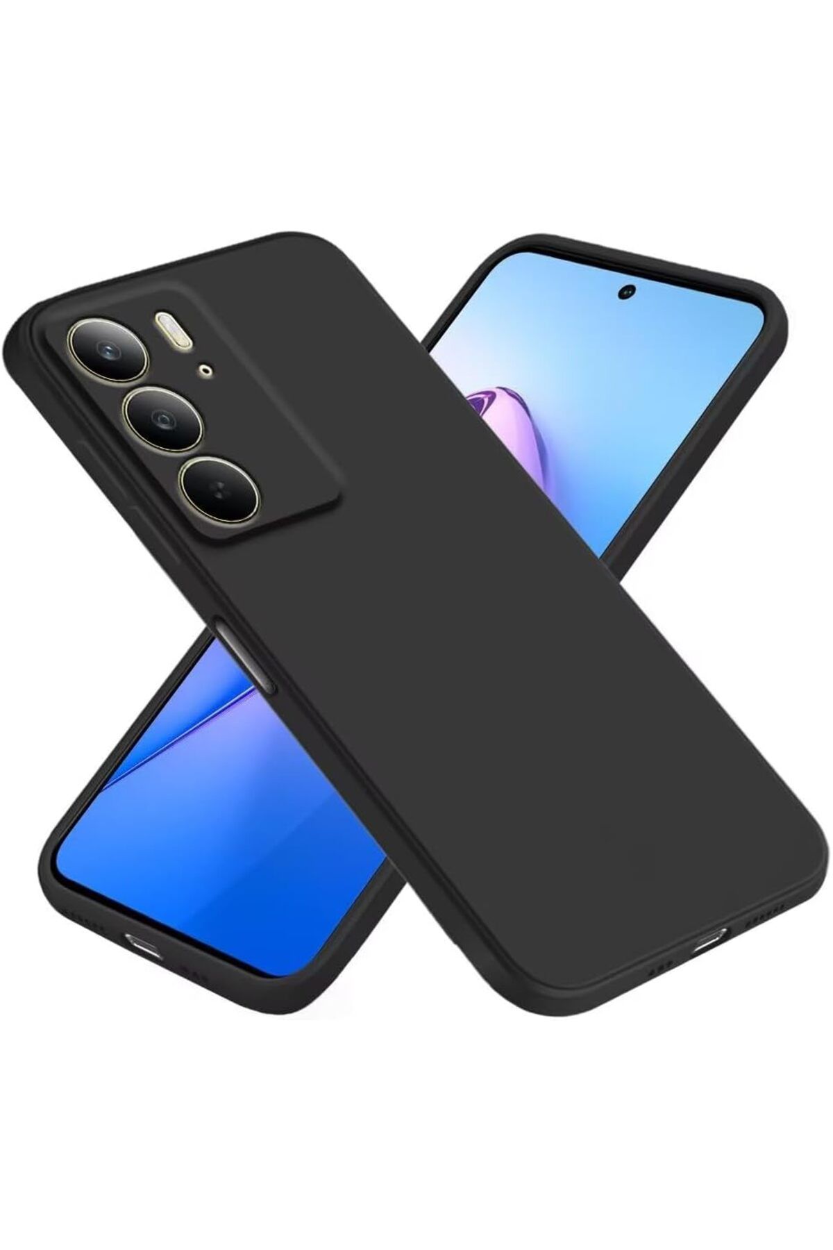 Rivor Realme C75 4G Uyumlu Kılıf Kamera Korumalı İnce Dayanıklı Darbeye Dayanıklı Renkli Silikon Kapak
