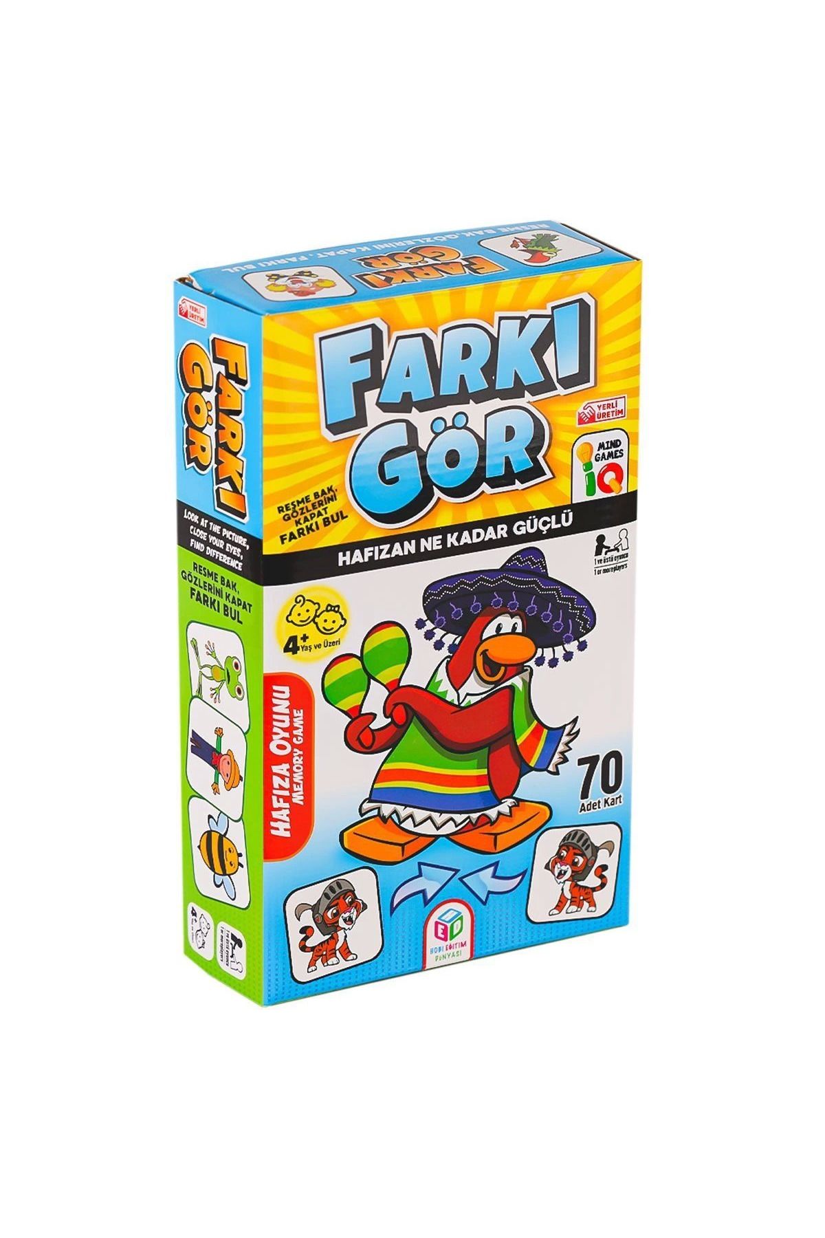 Angoravi 2846-728 Farkı Gör Hafıza Oyunu -Hobi Oyuncak