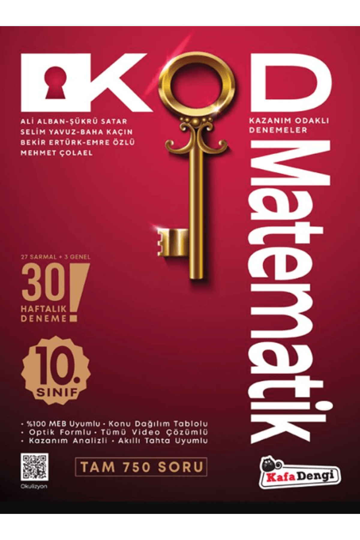 Kafa Dengi Yayınları 10. Sınıf Matematik KOD 30 Deneme / Kolektif