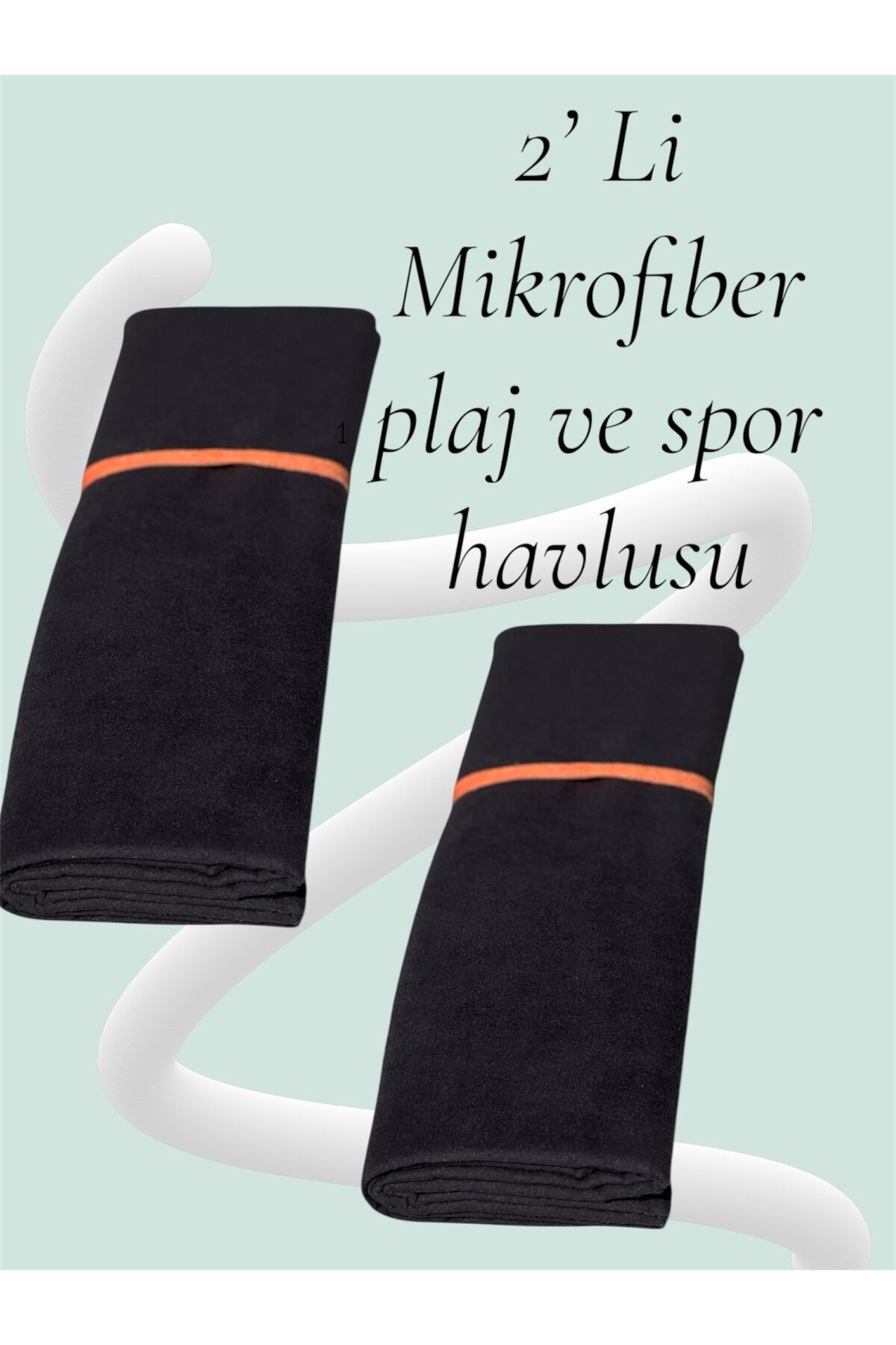 VAD 2'li MİKROFİBER ÇABUK KURUYAN PLAJ HAVLUSU 70x150 cm