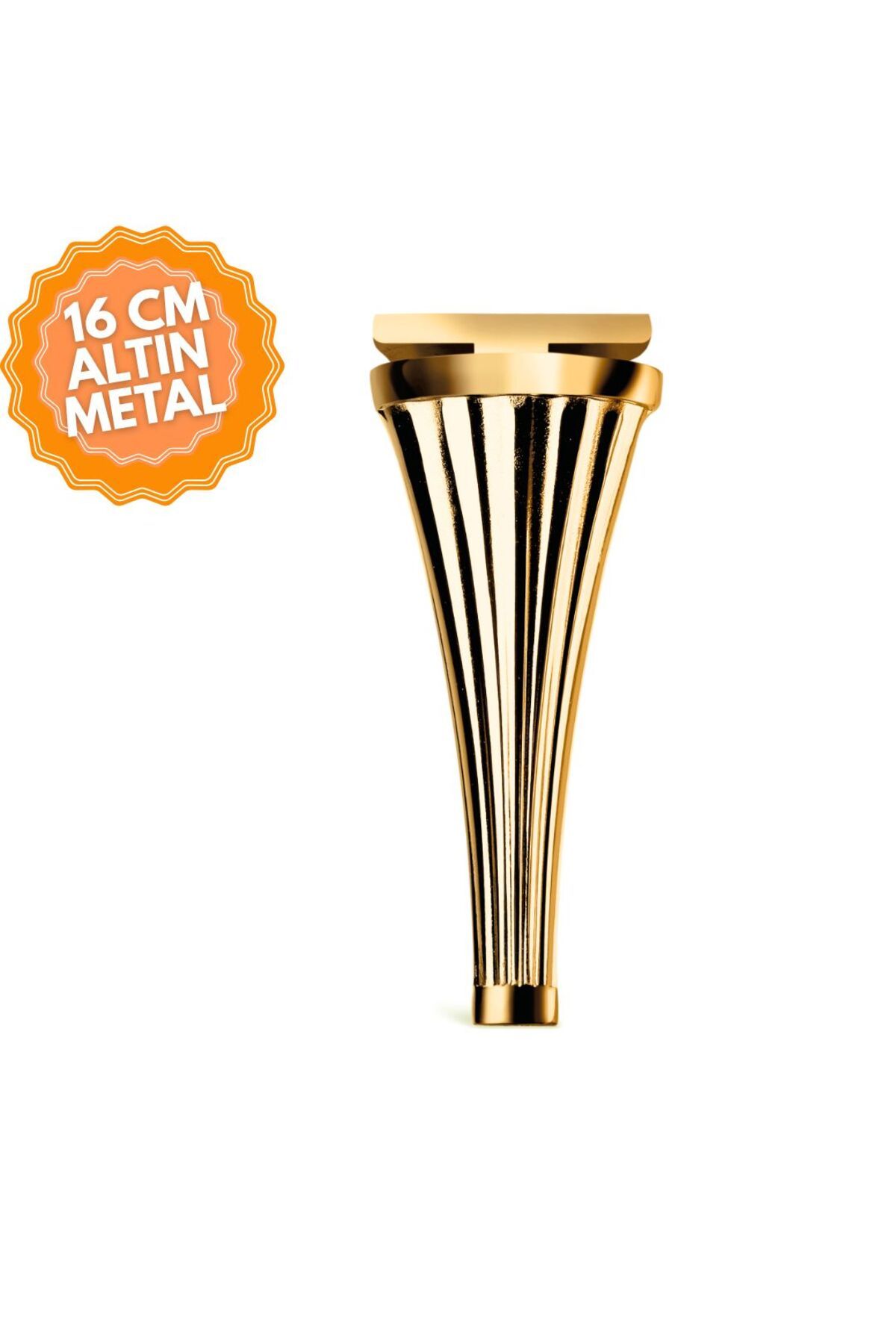 KOÇSAN Hünkar Altın 16 Cm Metal Mobilya Ayağı, Lüks Metal Mobilya Ayak, Koltuk, Dolap, Şifonyer Ayak