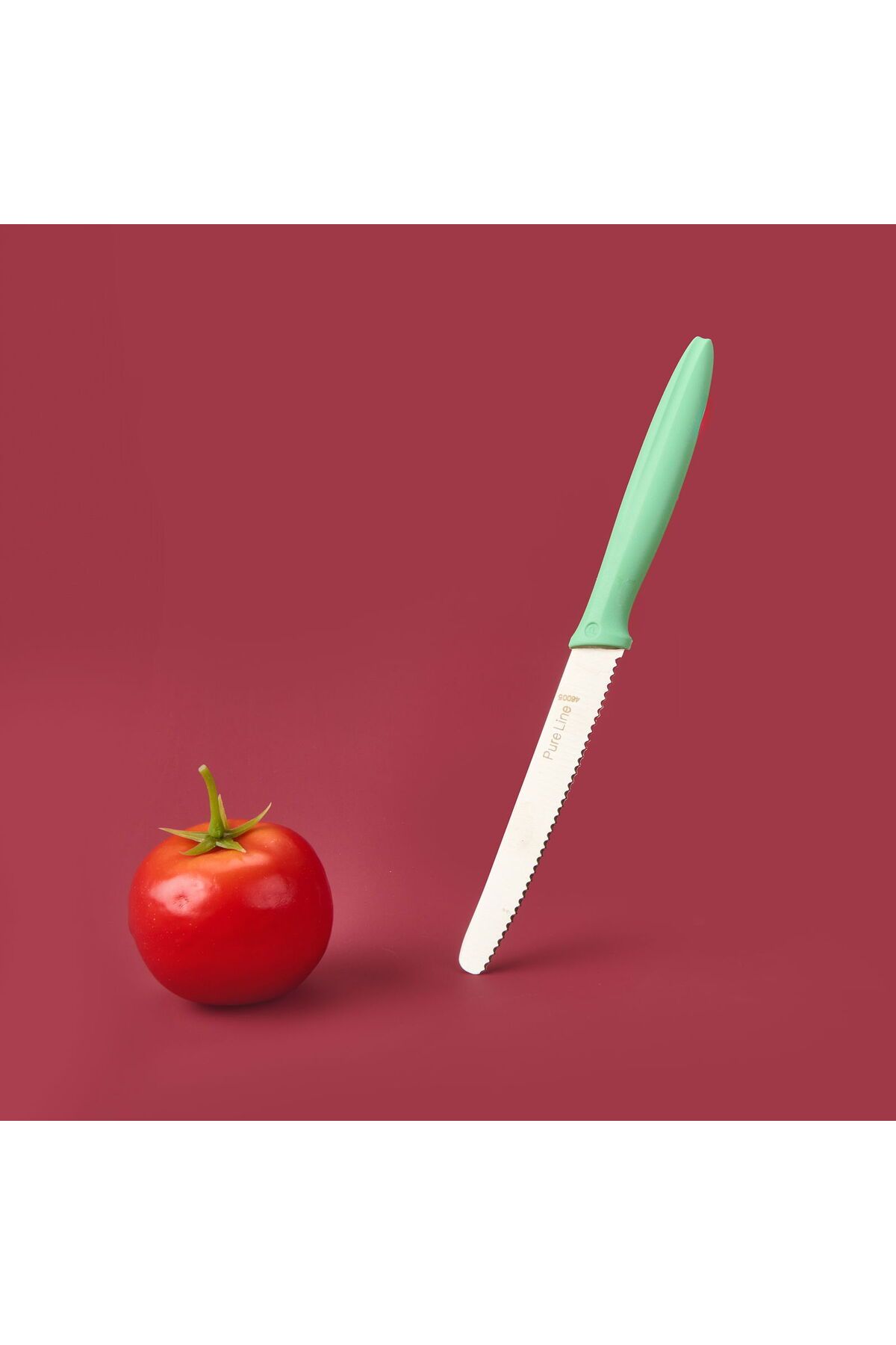 ASPARTAM Pirgee Dişli Domates Bıçağı - Yeşil - 12 cm