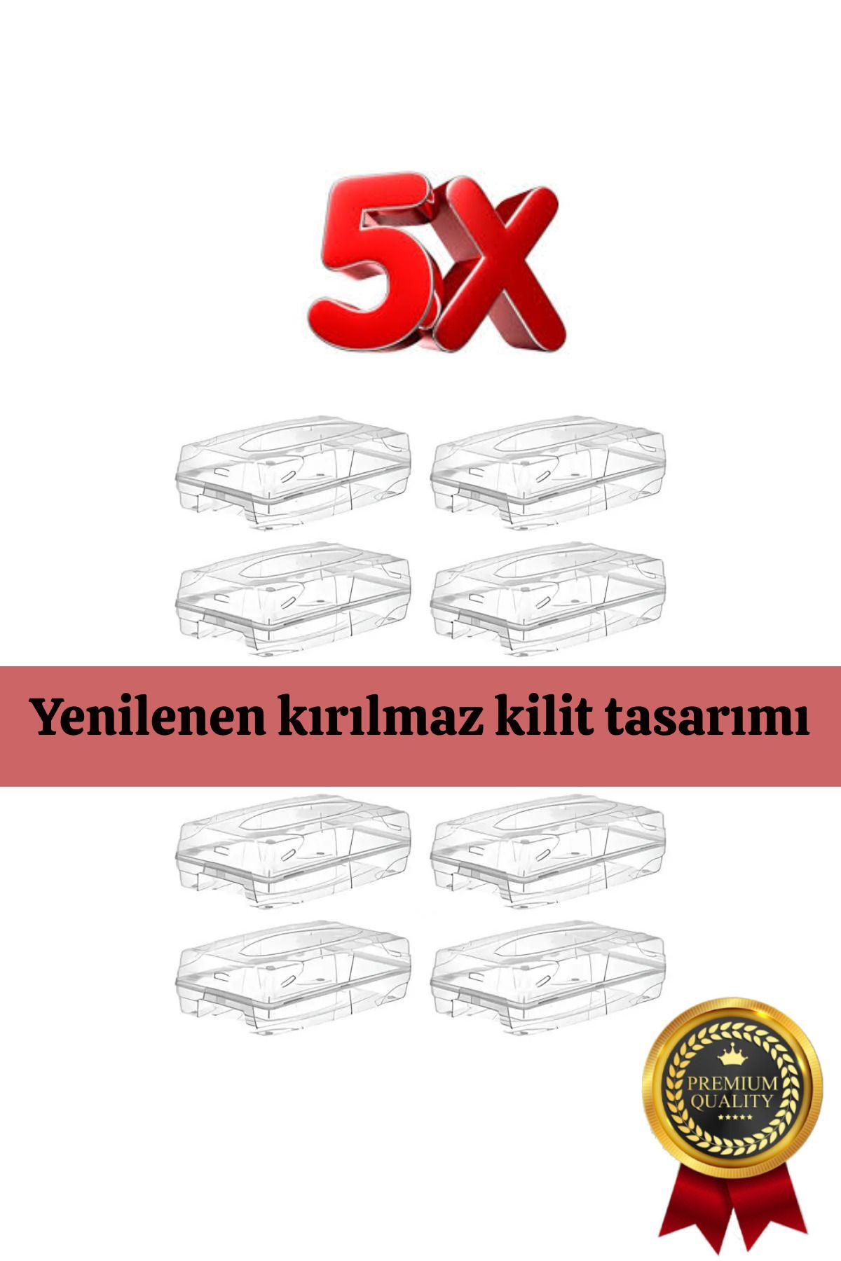 Canbay Store 5 Adet Kadın Ayakkabı Kutusu Şeffaf Ayakkabı Saklama Kutusu