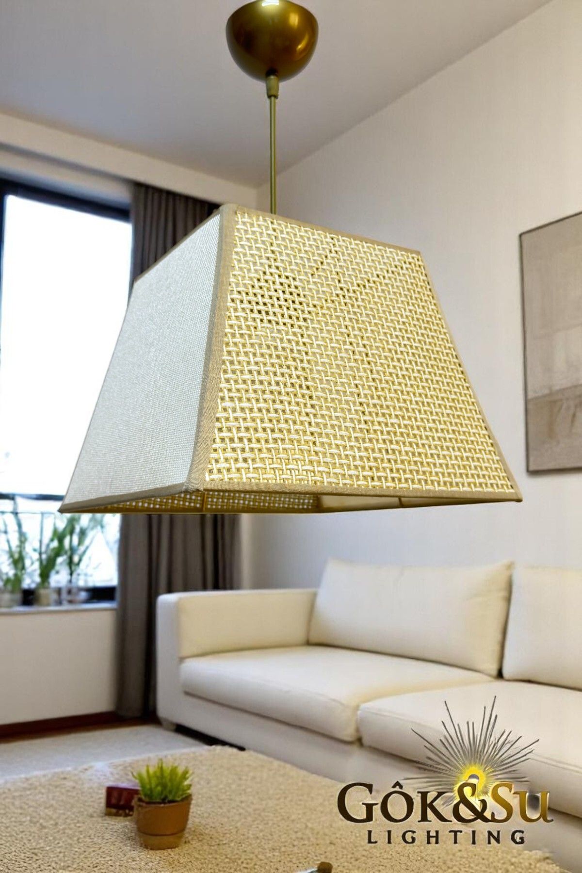 Göksu Lighting RATTAN SİNA MODEL - BOHEM RUSTİK PİNTEREST MODERN AVİZE AYDINLATMA