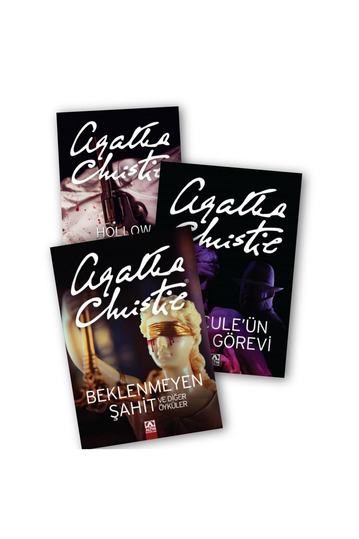 Altın Kitaplar Hercule Poirot 9. Üçleme Hollow M. C. - Hercule' ün On İki G. - Beklenmeyen Şahit Agatha Christie