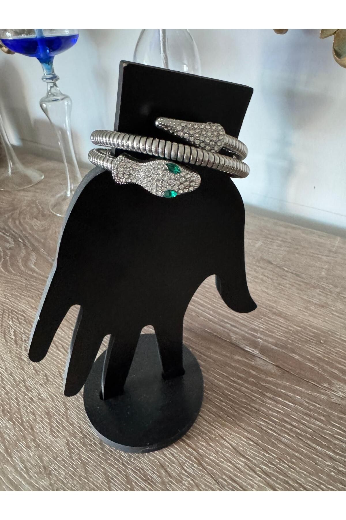misstakıjewerly ÇELİK YILAN MODEL ÖZEL TASARIM BİLEKLİK