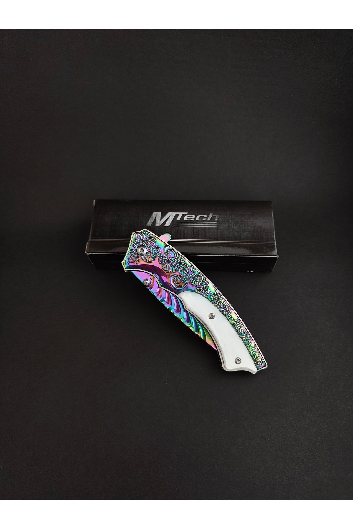 Krc Knife Mtech İşlemeli Saplı Çakı