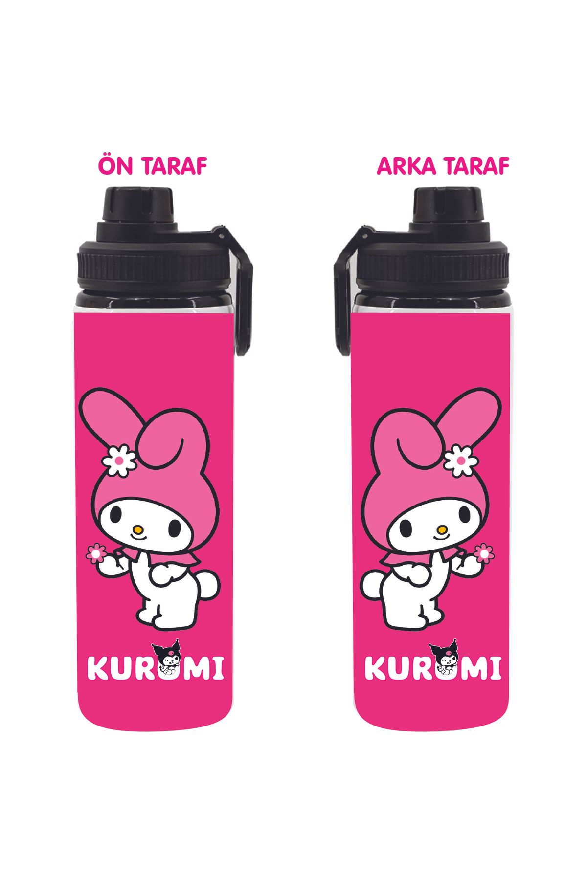 DKDZ SHOP Kuromi Baskılı Su Matarası 850ml. 001