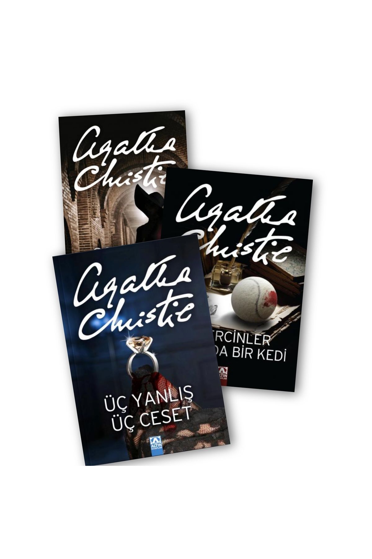 Altın Kitaplar Hercule Poirot 11. Üçleme Sonuncu Kurban - Güvercinler Arasında Bir Kedi - Üç Yanlış Üç Ceset