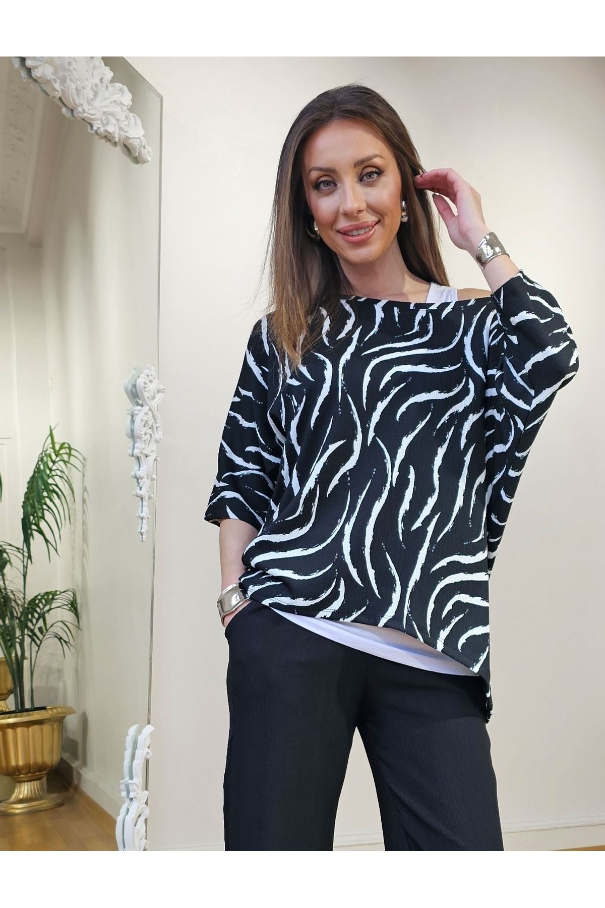 Action fashion BÜRÜMCÜK DESEN ÜÇLÜ TAKIM