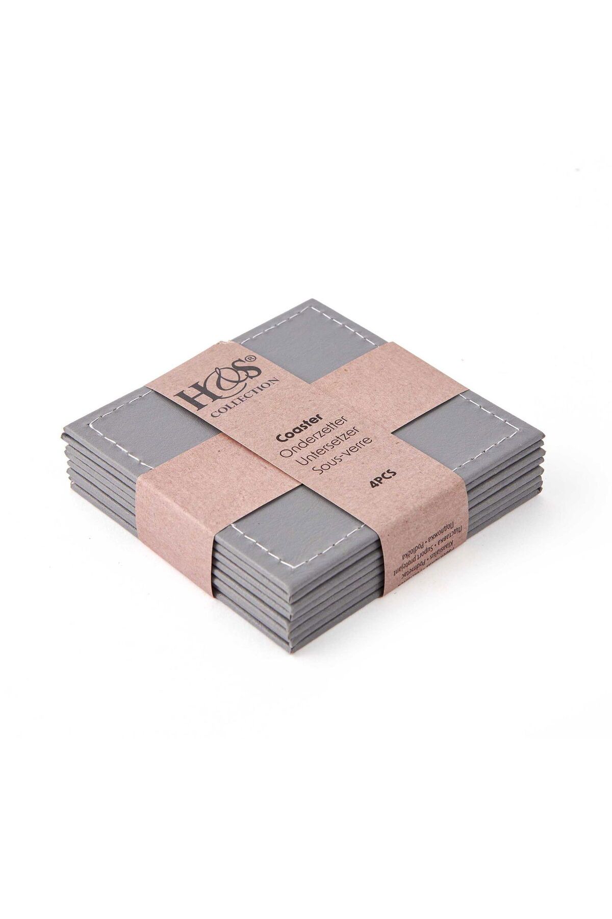 ASPARTAM KPMM Dekoratif Brown 4 lü Bardak Altlığı - Asorti - 10x10 cm